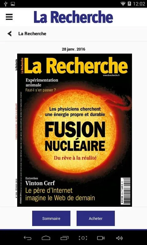 La Recherche Magazine | Indus Appstore | Screenshot