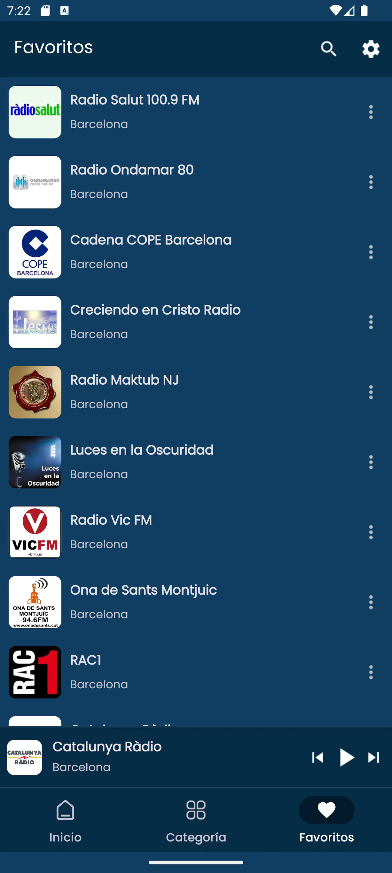 Radios from Barcelona | Indus Appstore | Screenshot