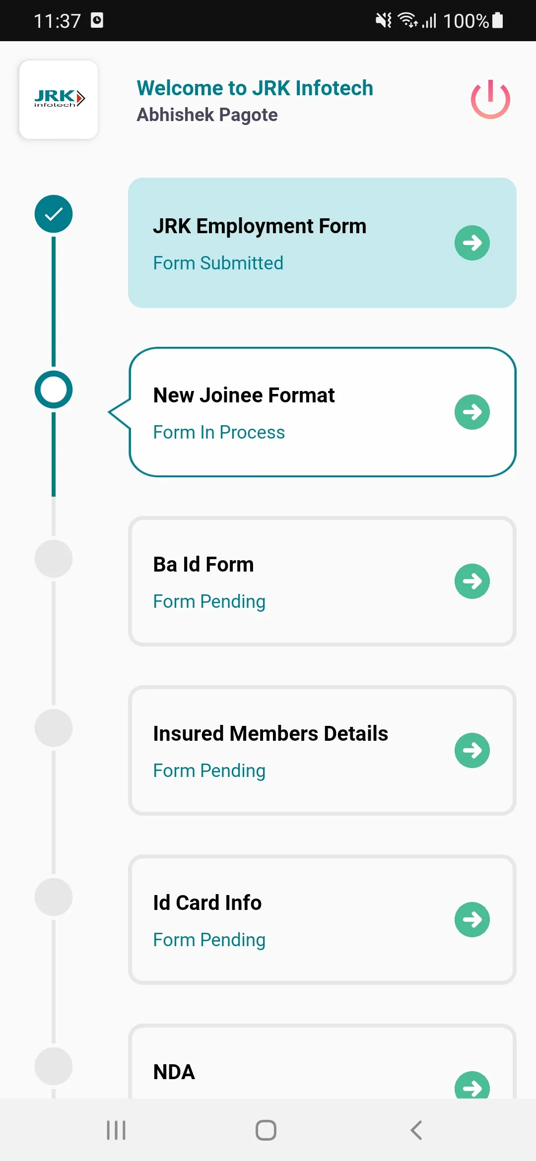 JRK Infotech Onboarding | Indus Appstore | Screenshot