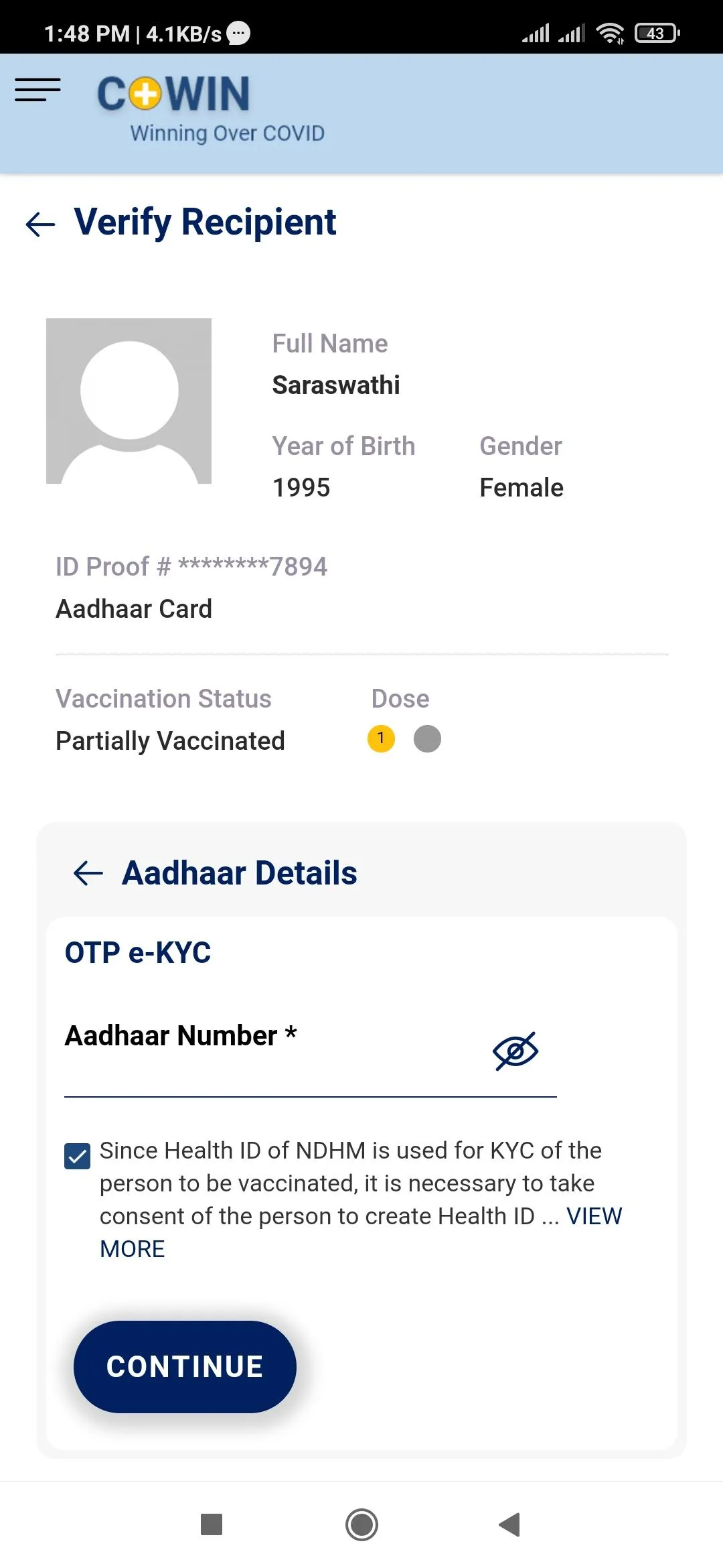 Co-WIN Vaccinator App | Indus Appstore | Screenshot