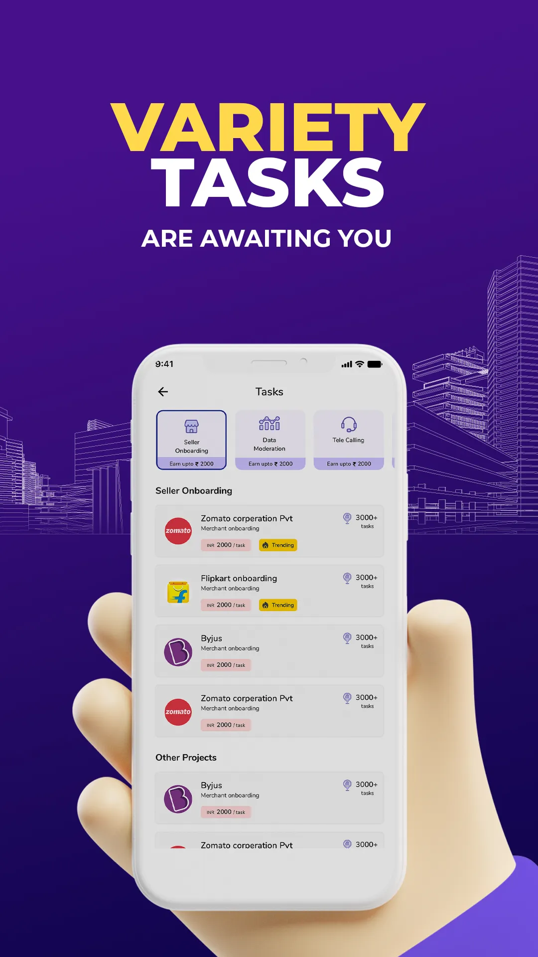 Taskmo: Money Earning App | Indus Appstore | Screenshot