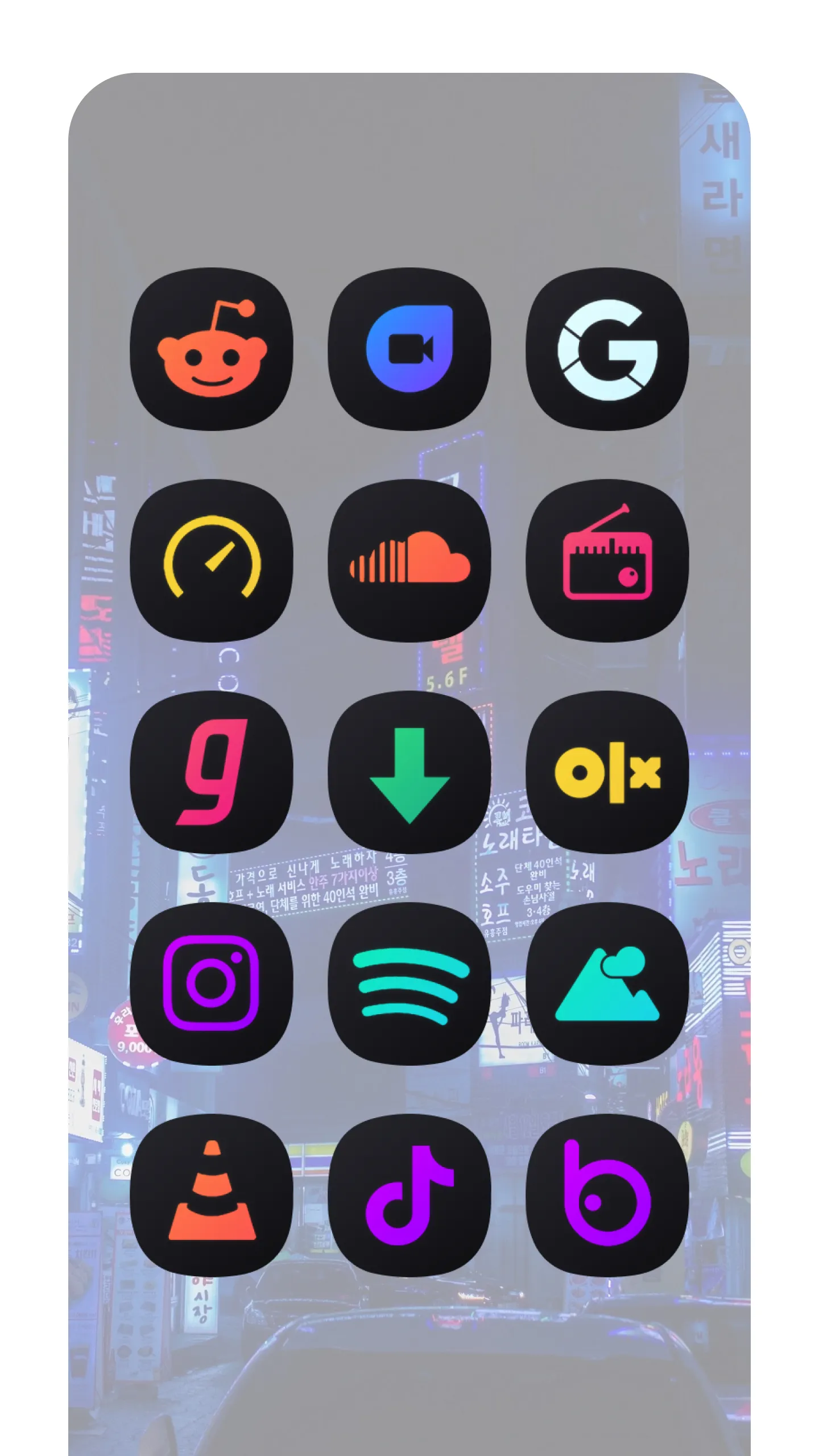 Neon Theme/Icon Pack | Indus Appstore | Screenshot