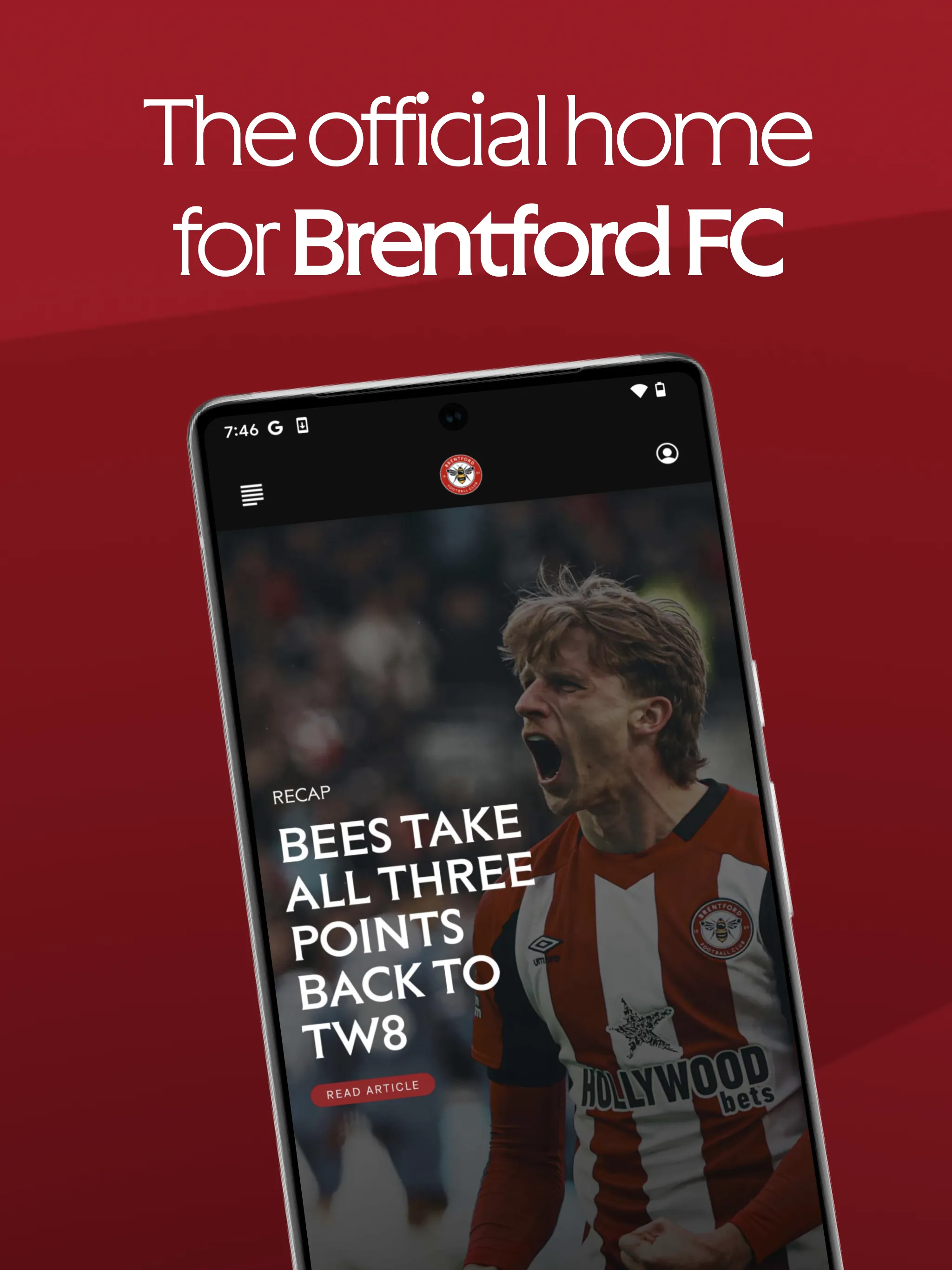 Brentford FC Official | Indus Appstore | Screenshot