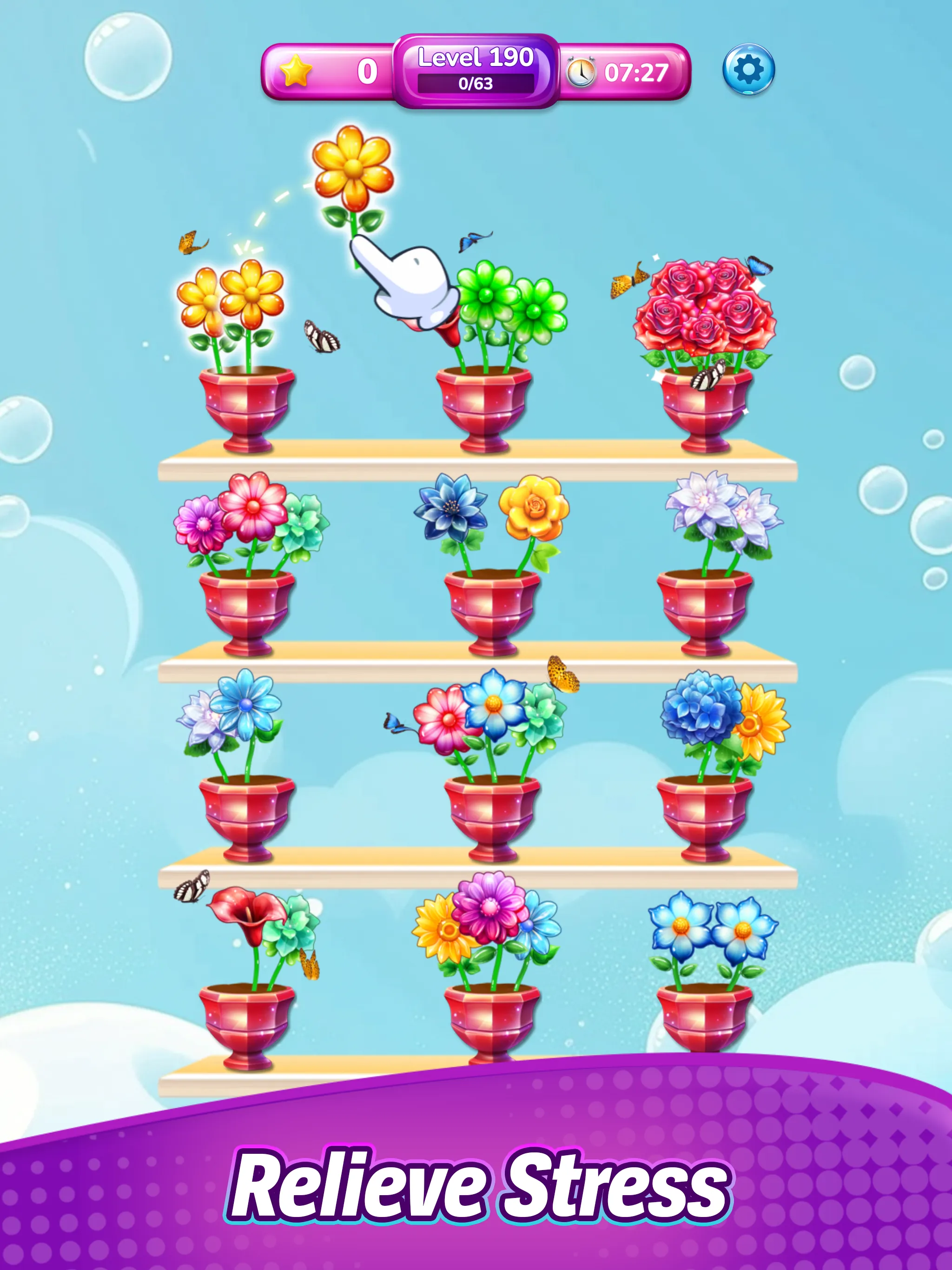 Sort Flower Match Game | Indus Appstore | Screenshot