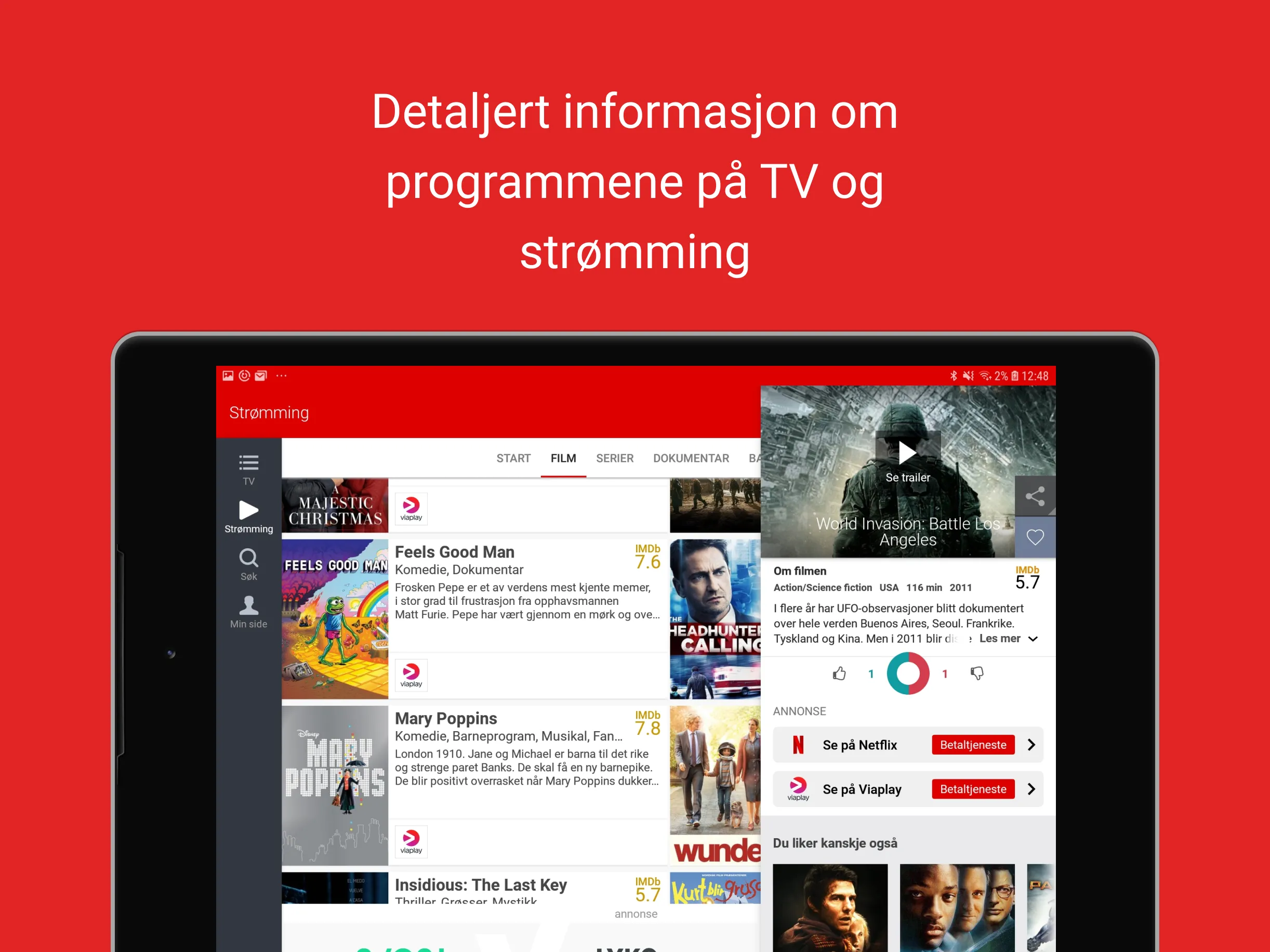 VG TV-Guiden - streaming & TV | Indus Appstore | Screenshot