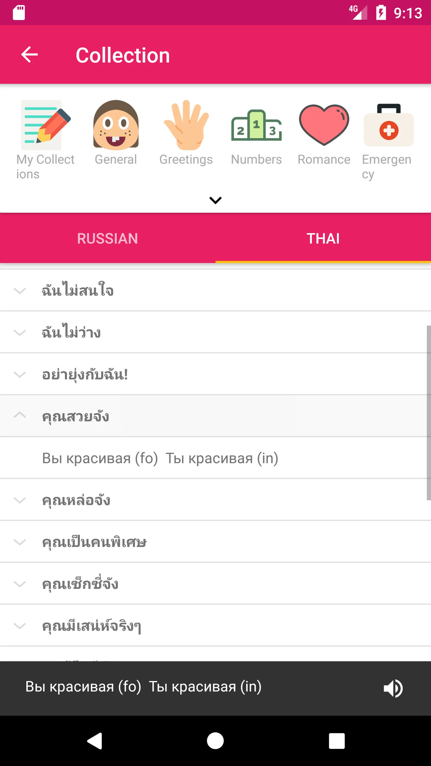 Russian Thai Dictionary | Indus Appstore | Screenshot