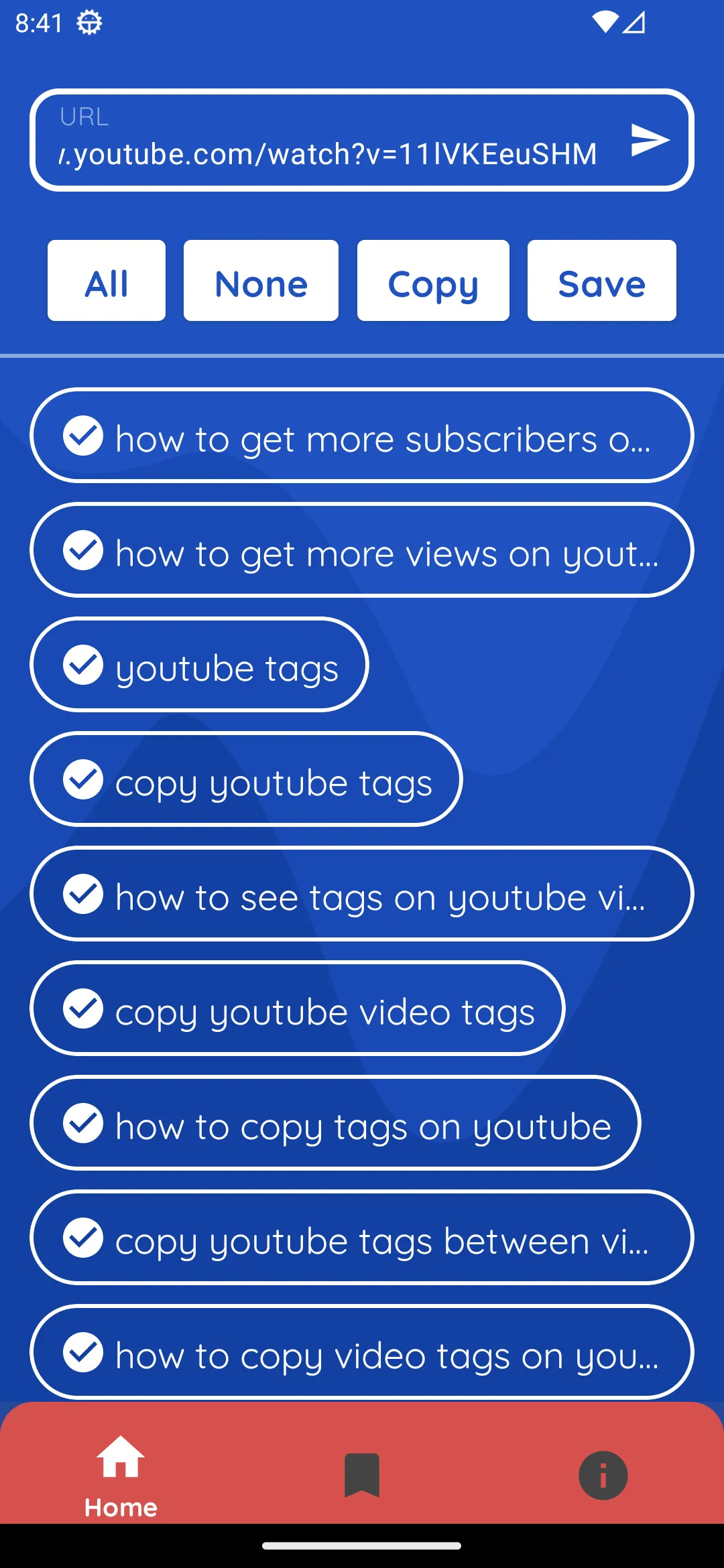 TubeTag - Extract Video Tags | Indus Appstore | Screenshot