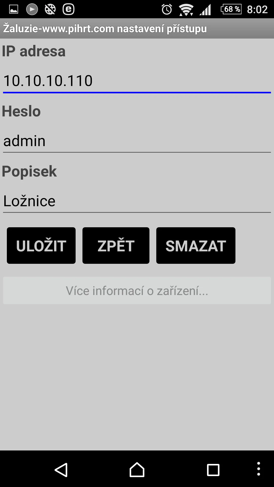 Žaluzie pihrt.com | Indus Appstore | Screenshot