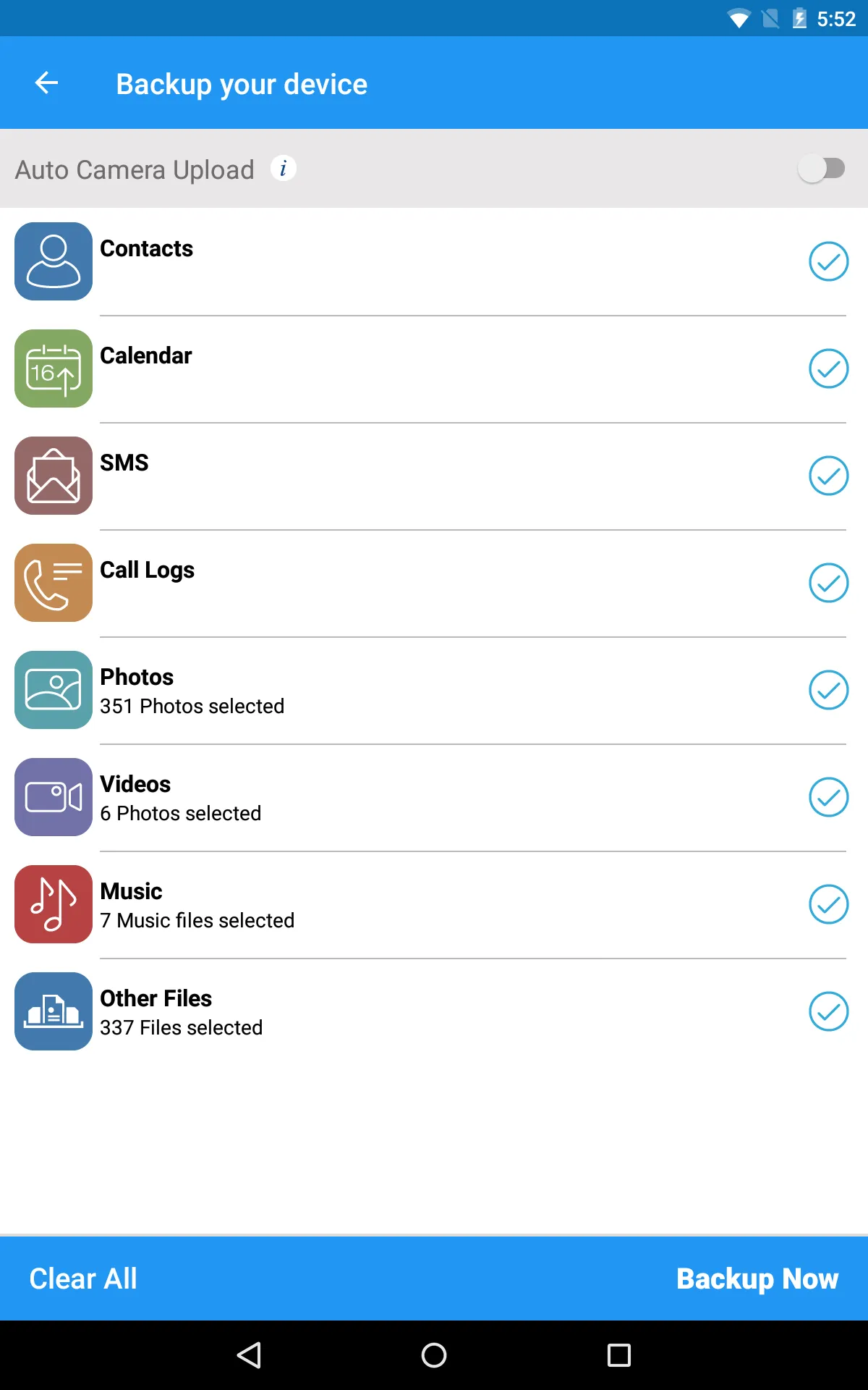 IBackup | Indus Appstore | Screenshot