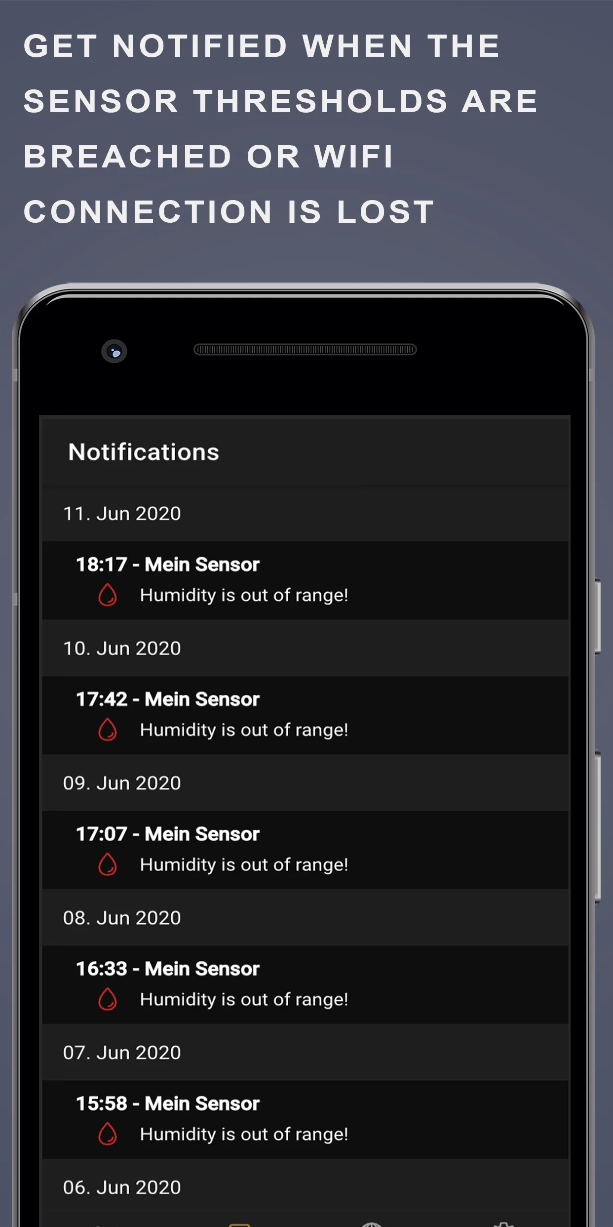 X-SOR - connected sensors | Indus Appstore | Screenshot