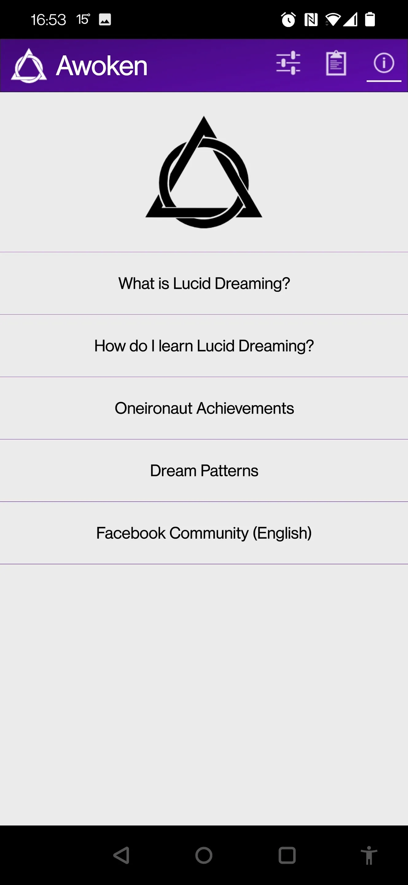 Awoken - Lucid Dreaming Tool | Indus Appstore | Screenshot