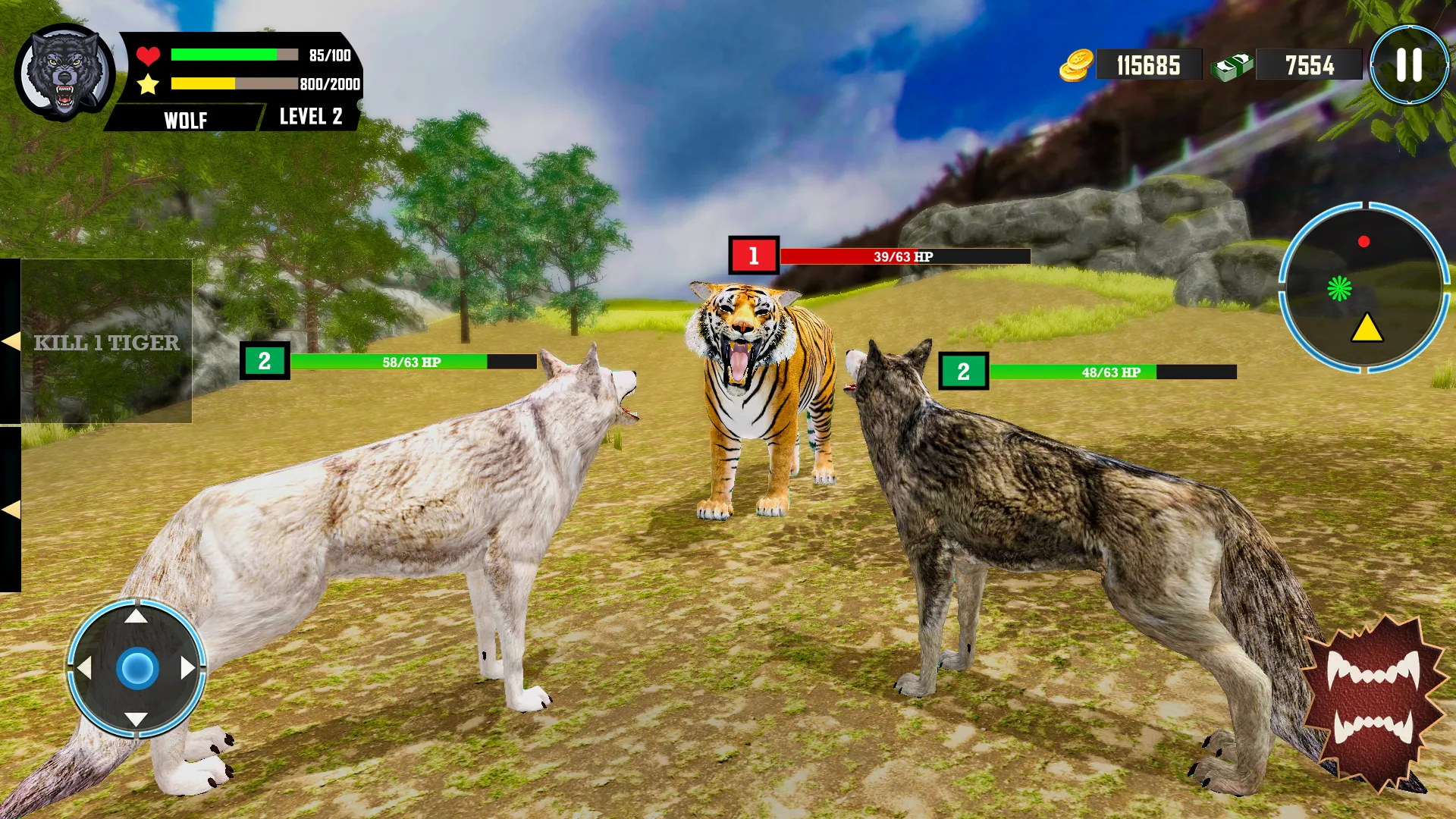 Wild Wolf Simulator Games | Indus Appstore | Screenshot