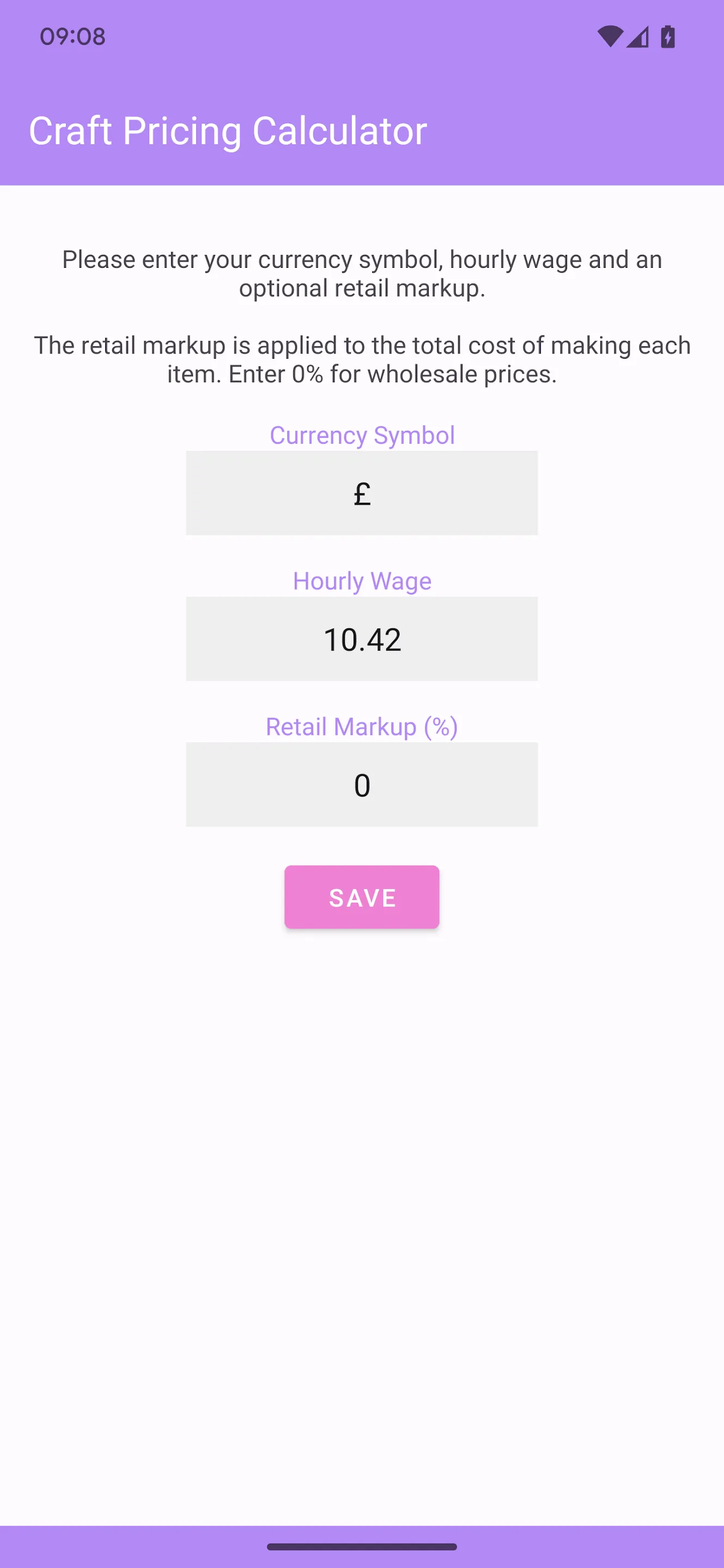 Craft Pricing Calculator | Indus Appstore | Screenshot