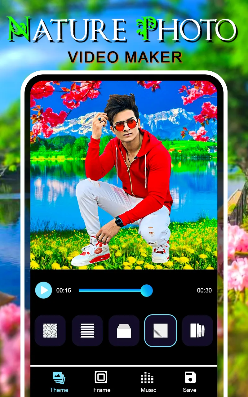 Nature photo video maker songs | Indus Appstore | Screenshot