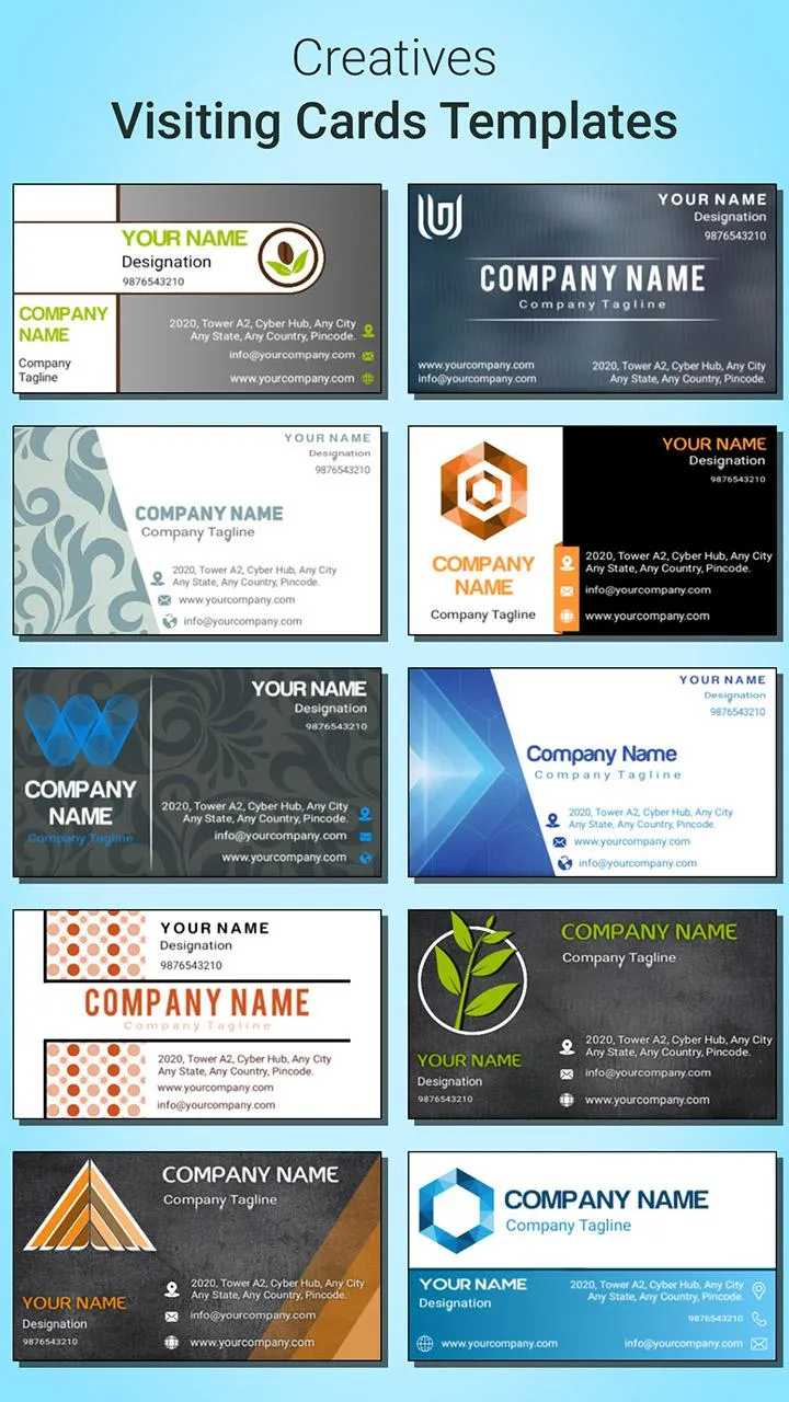 Business Card Maker | Indus Appstore | Screenshot