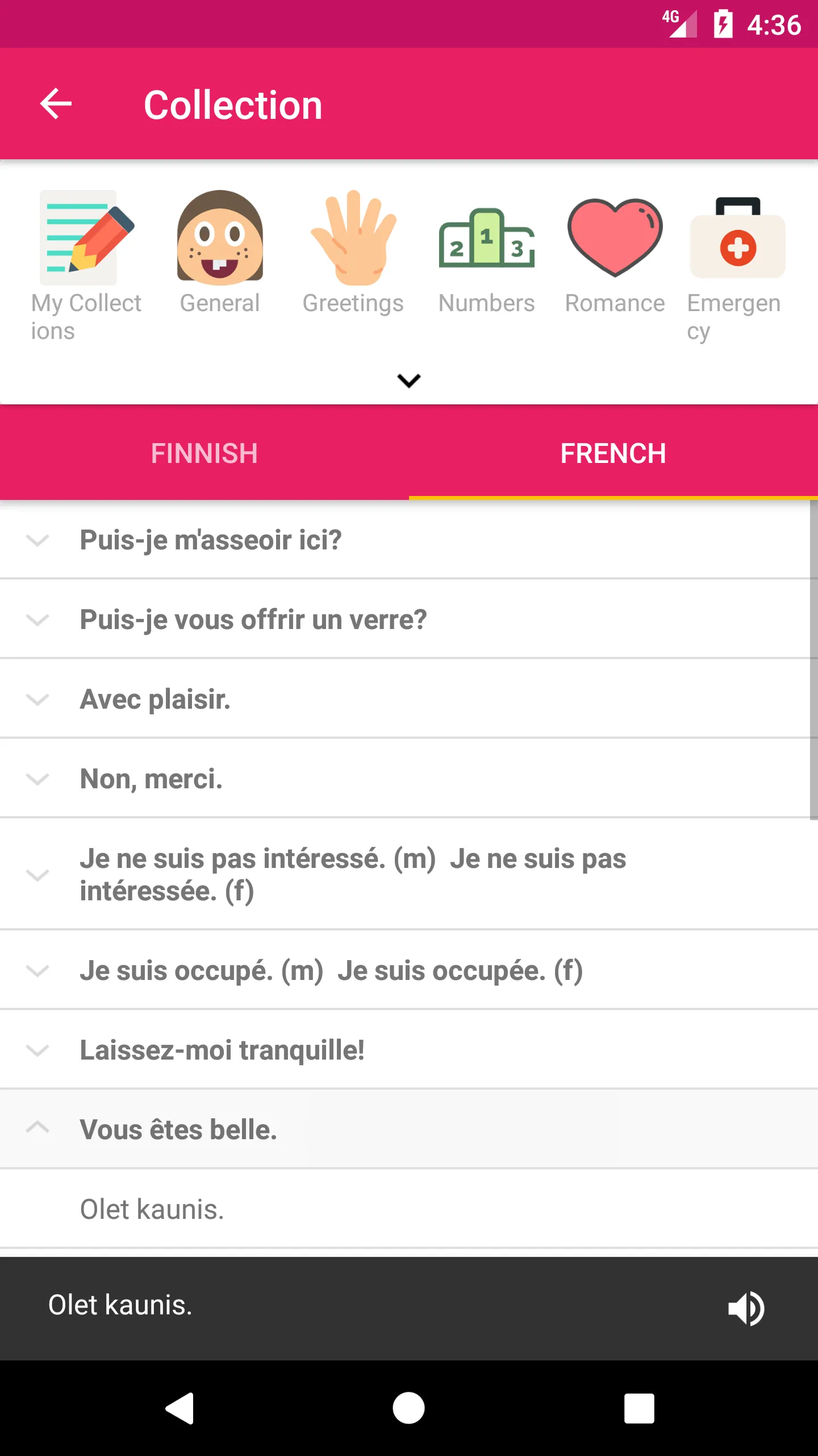 Finnish French Dictionary | Indus Appstore | Screenshot