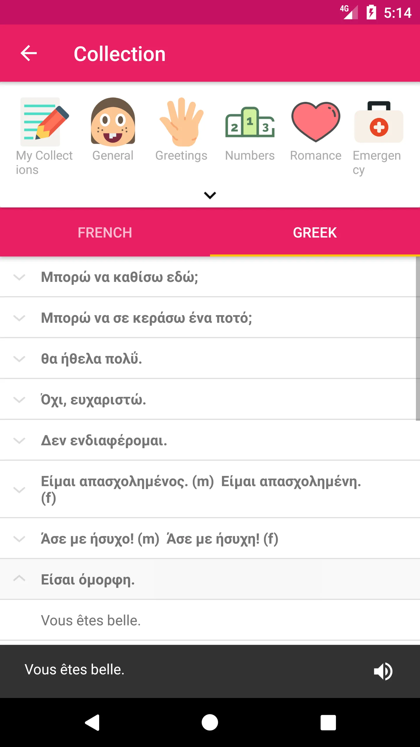 French Greek Dictionary | Indus Appstore | Screenshot