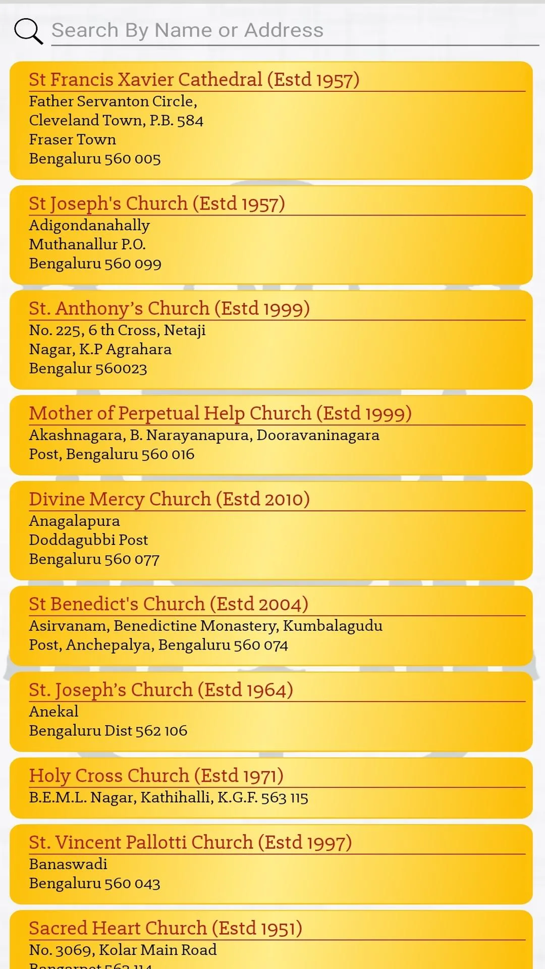 ARCHDIOCESE OF BANGALORE | Indus Appstore | Screenshot