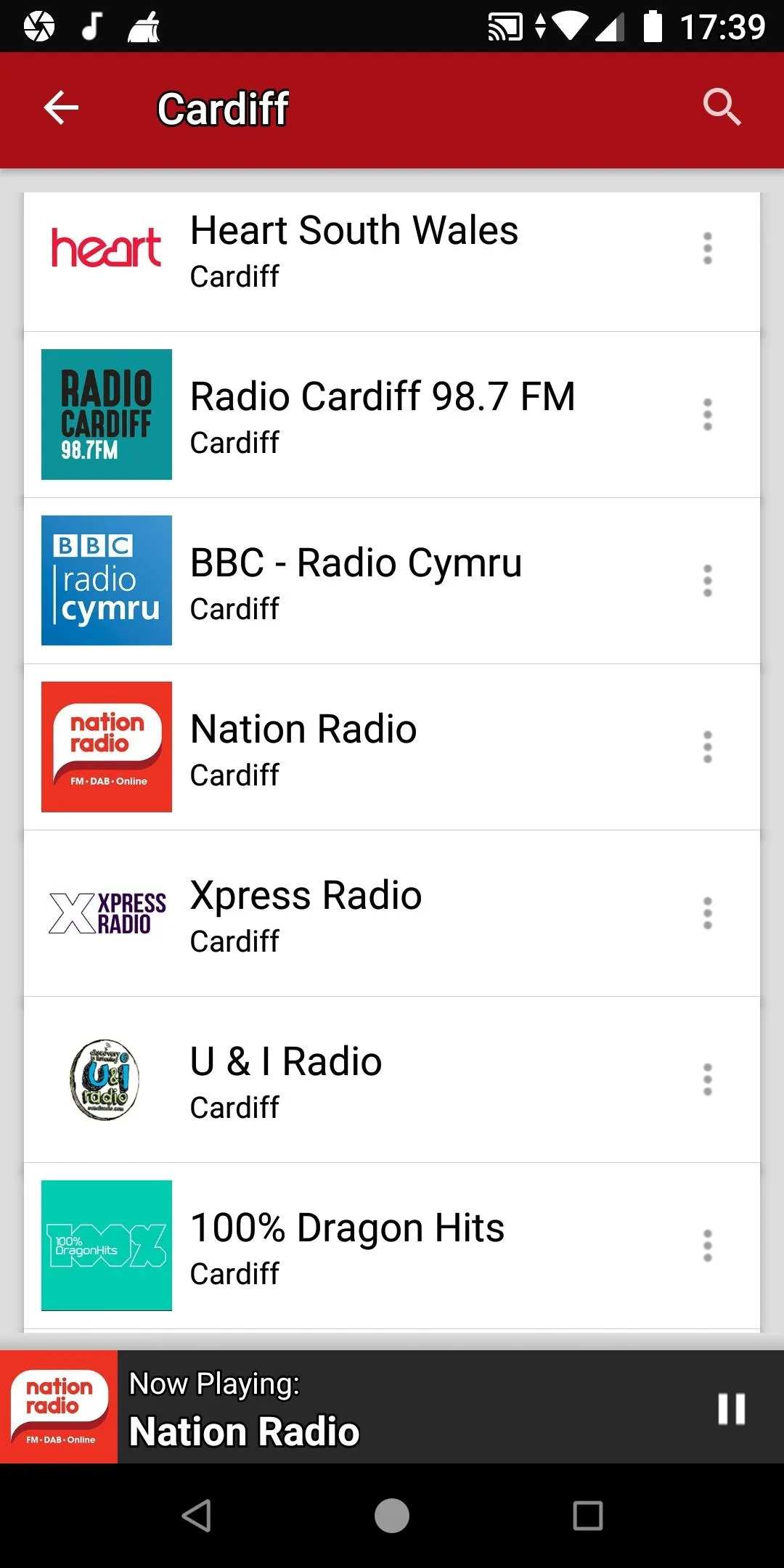 Cardiff Radio Stations - Wales | Indus Appstore | Screenshot