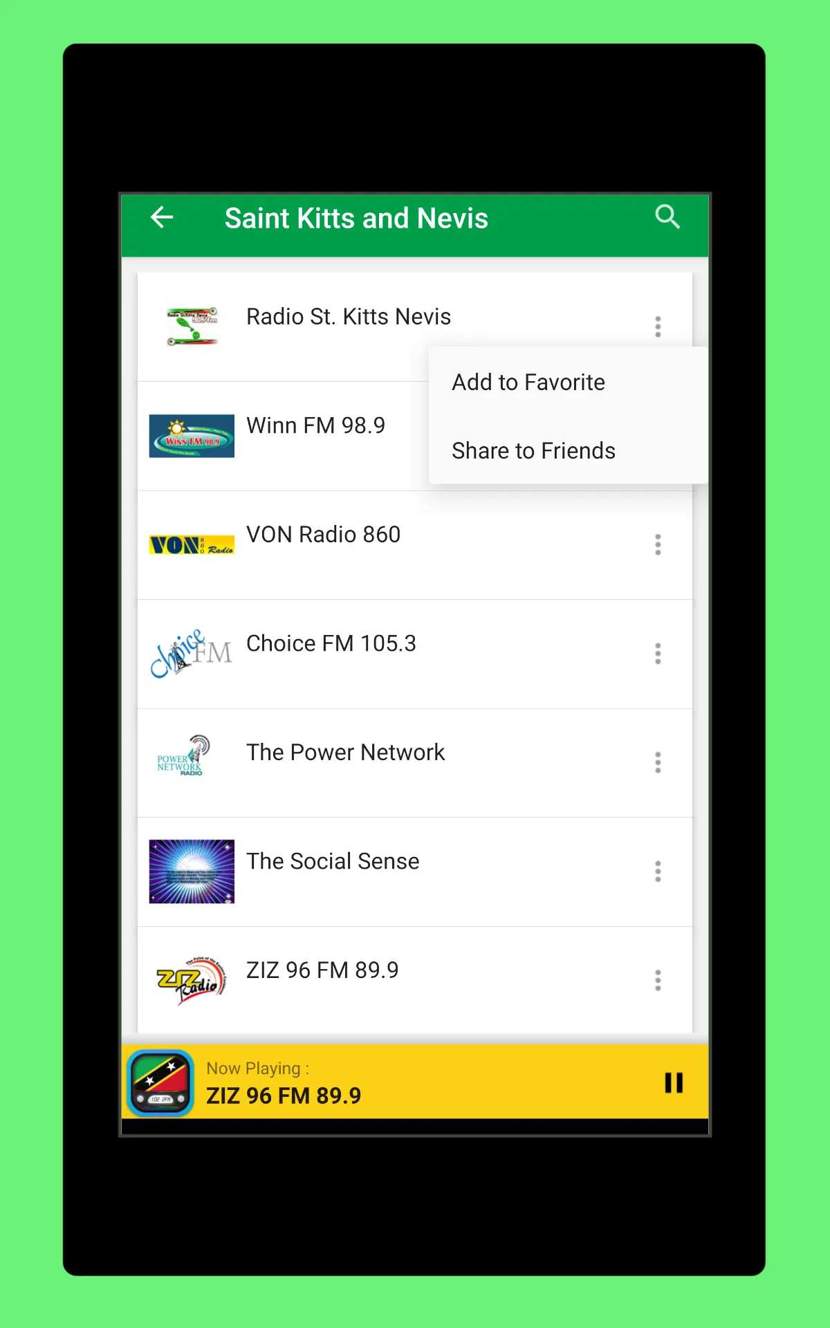 Radio Saint Kitts and Nevis FM | Indus Appstore | Screenshot