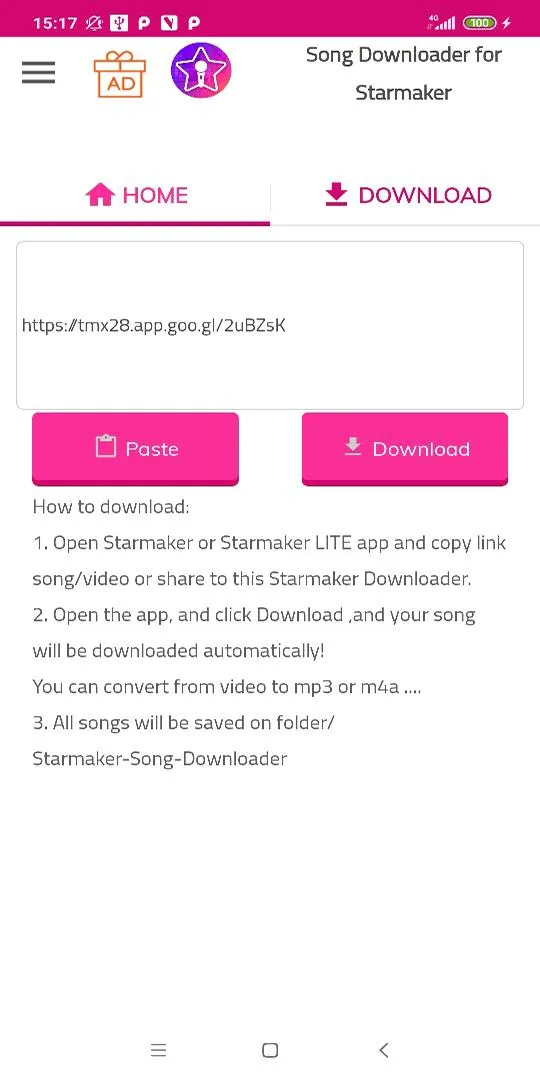 Download song for Starmaker | Indus Appstore | Screenshot