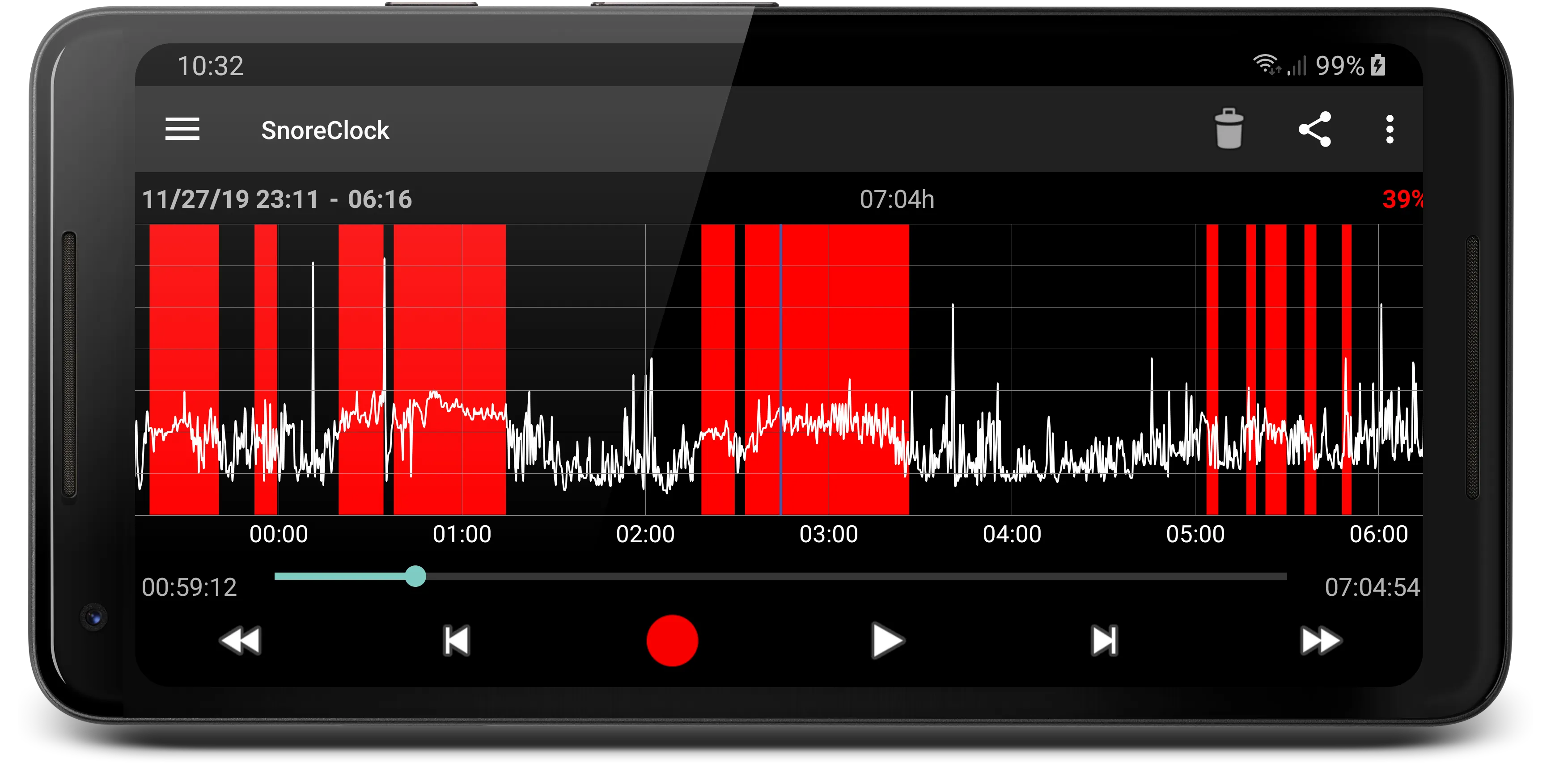 SnoreClock - Do you snore? | Indus Appstore | Screenshot