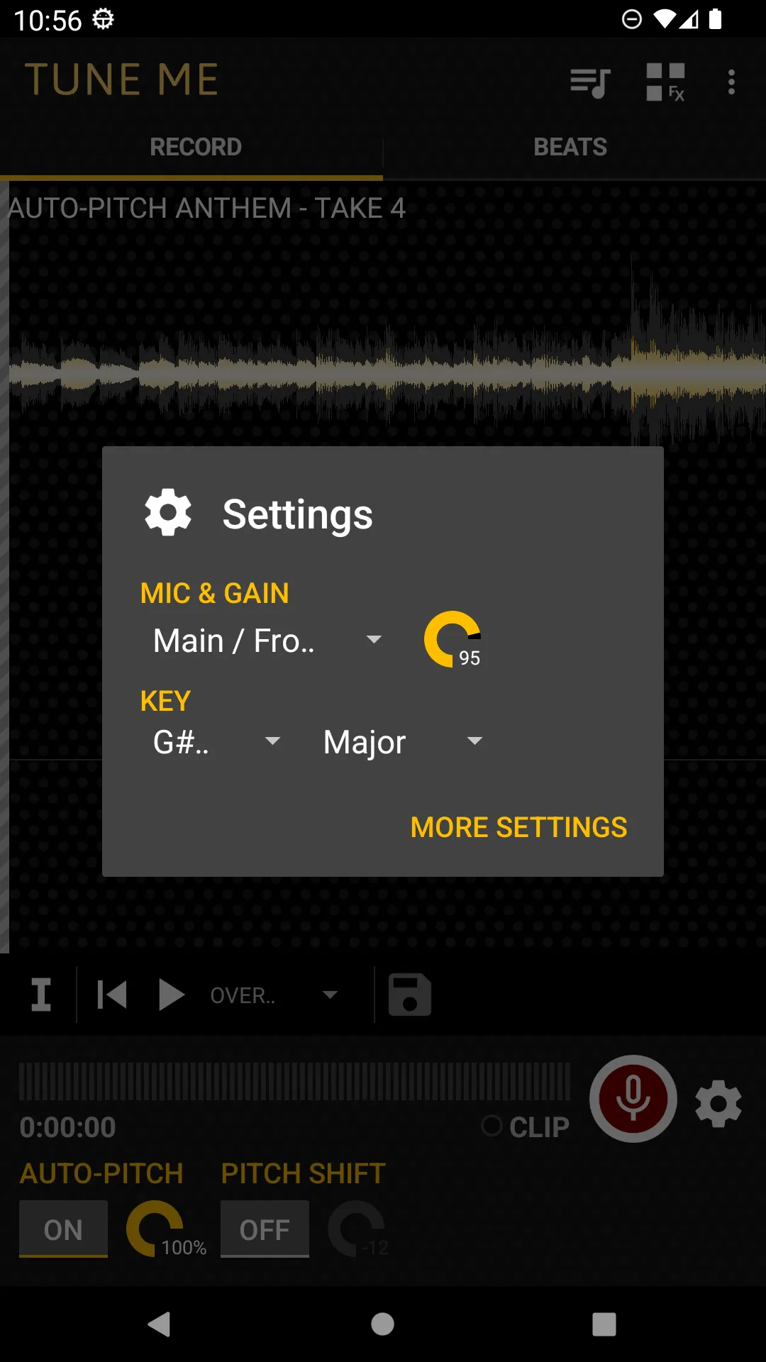 Tune Me: Vocal Studio | Indus Appstore | Screenshot