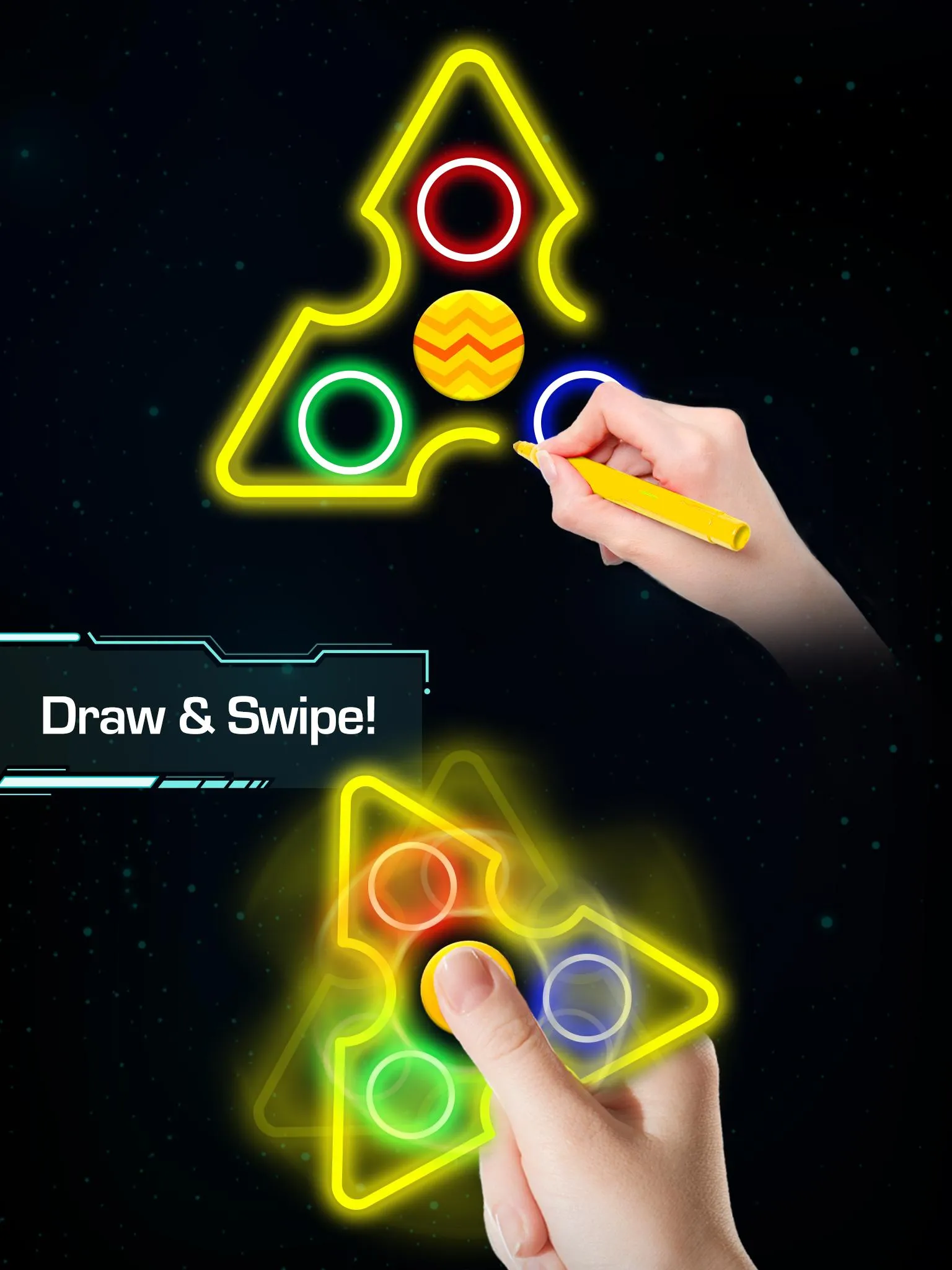 Draw Finger Spinner | Indus Appstore | Screenshot