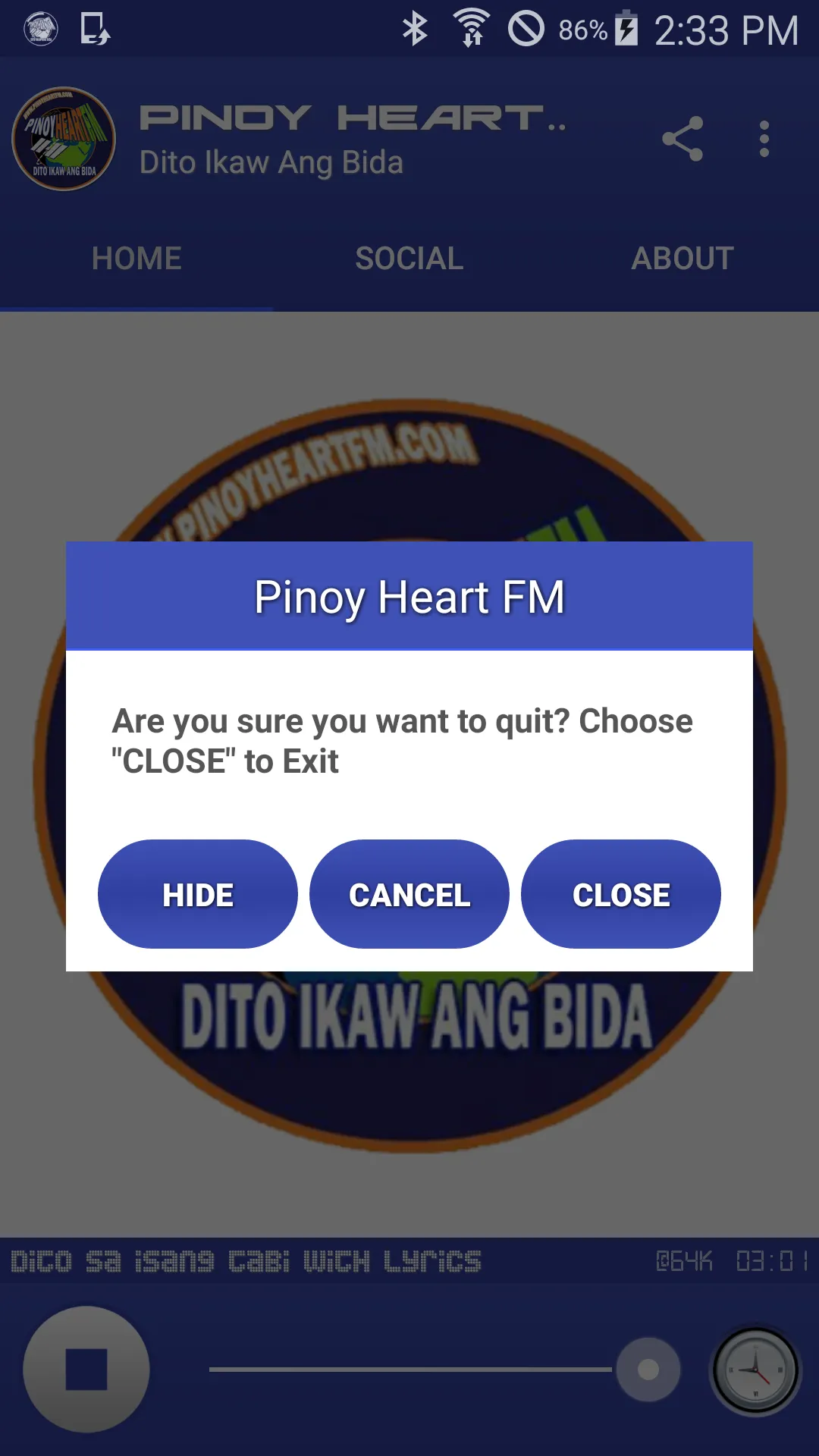 Pinoy Heart FM | Indus Appstore | Screenshot