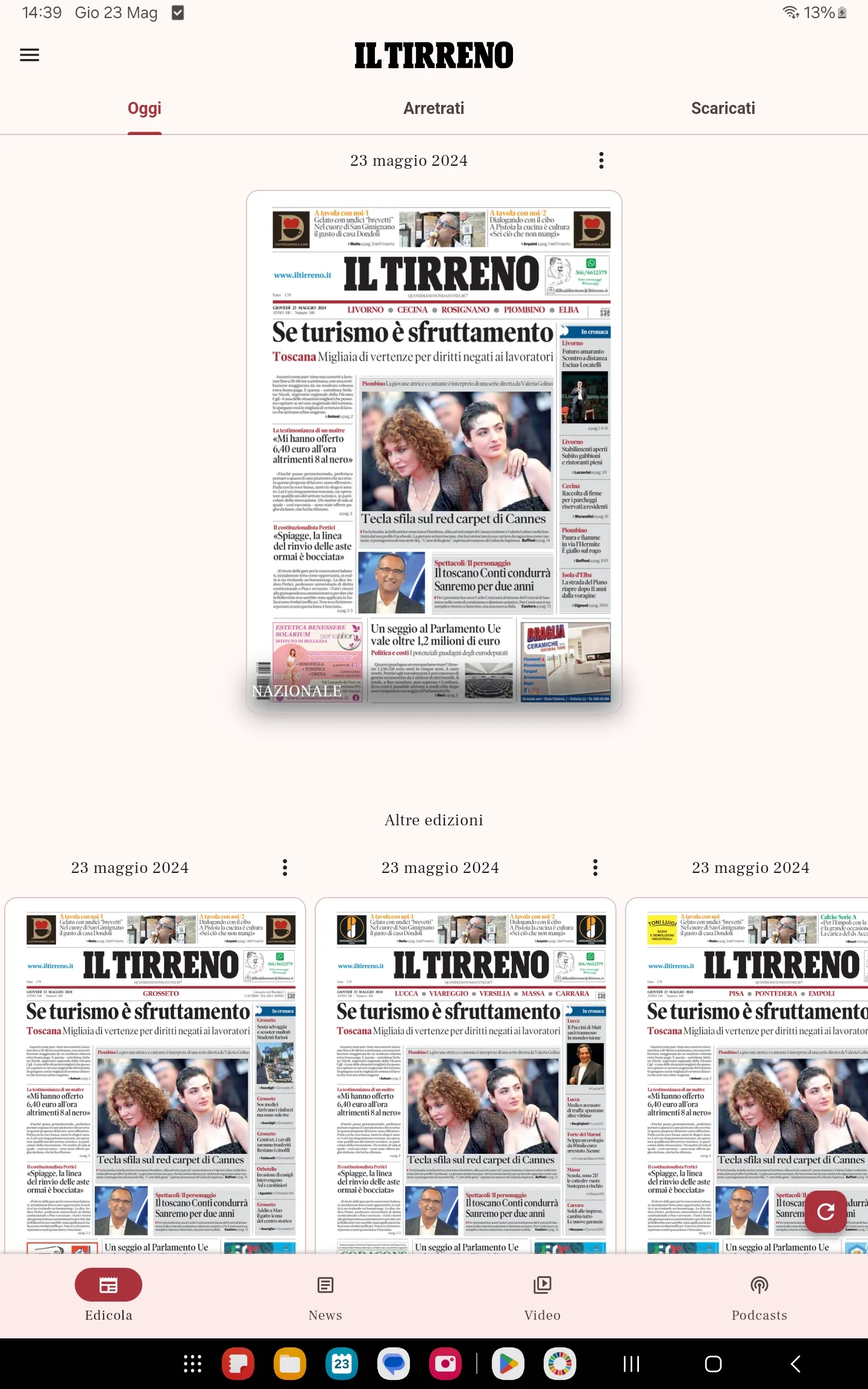 Il Tirreno | Indus Appstore | Screenshot