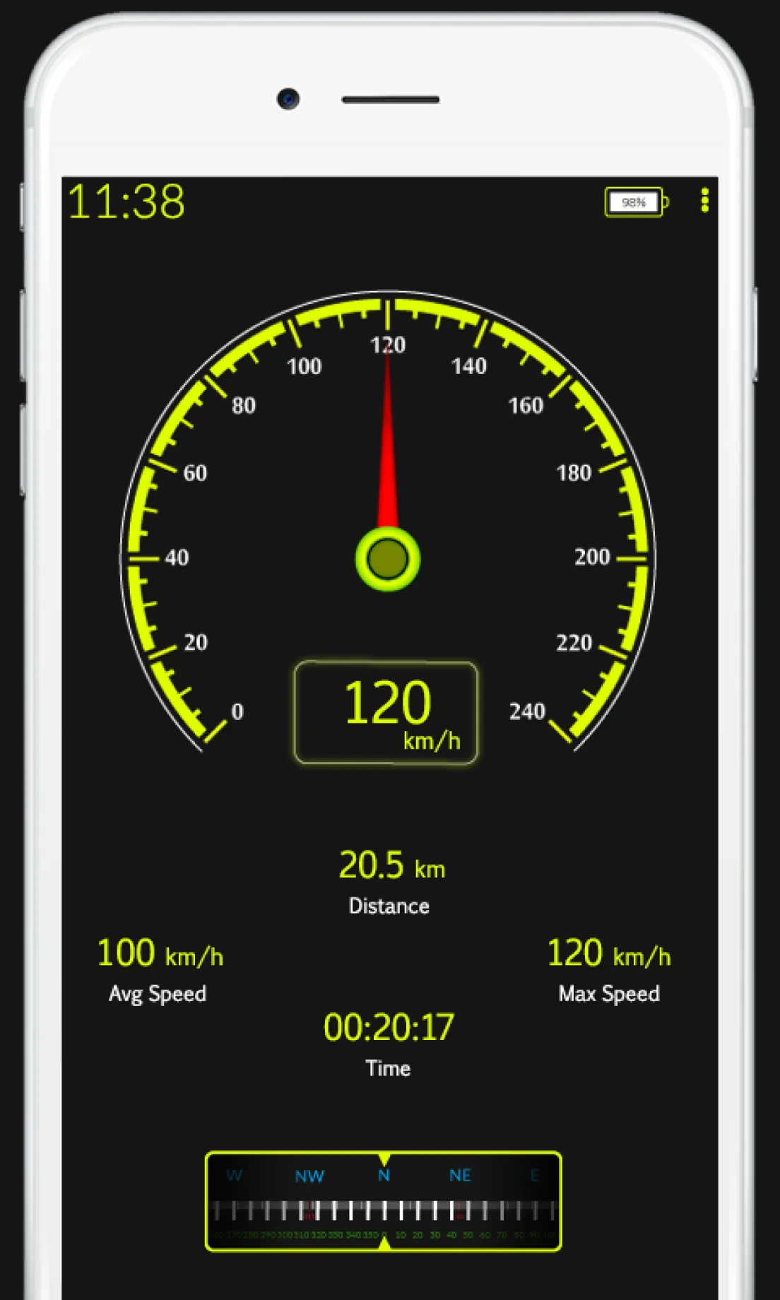 GPS Speedometer HUD - Odometer | Indus Appstore | Screenshot