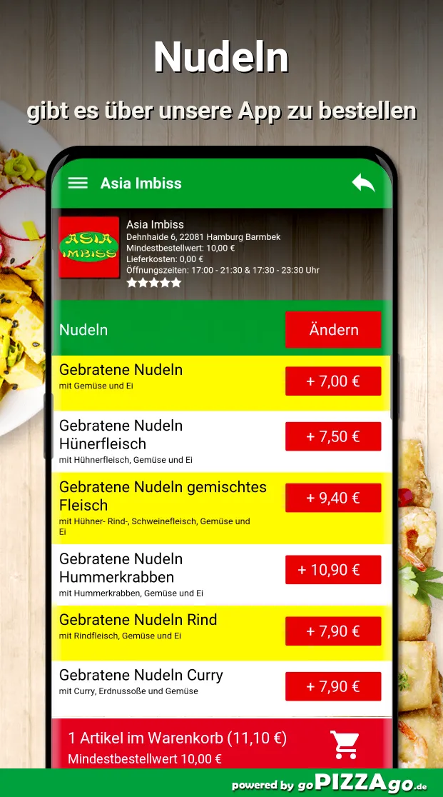 Asia Imbiss Hamburg Barmbek | Indus Appstore | Screenshot