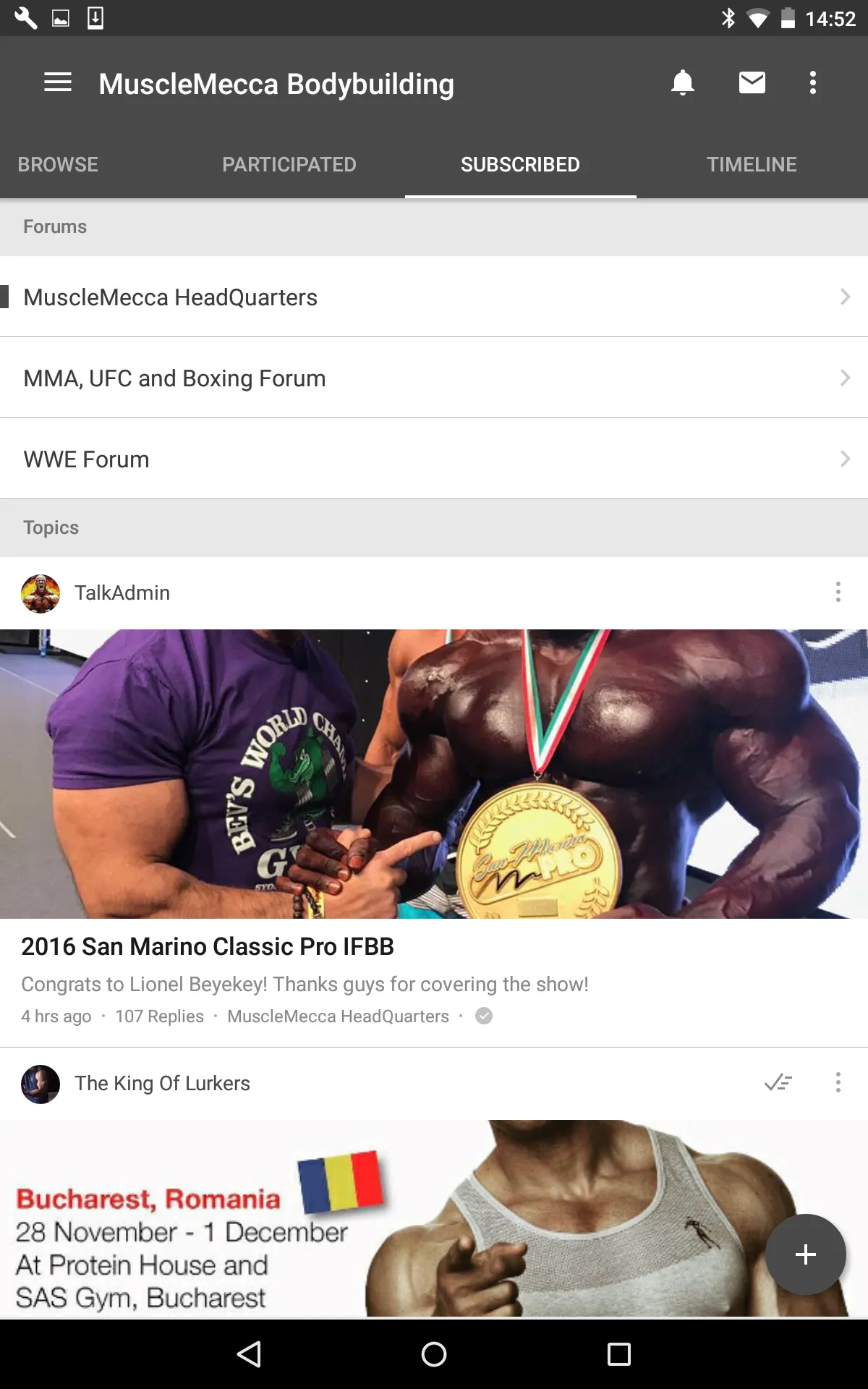 MuscleMecca Bodybuilding Forum | Indus Appstore | Screenshot