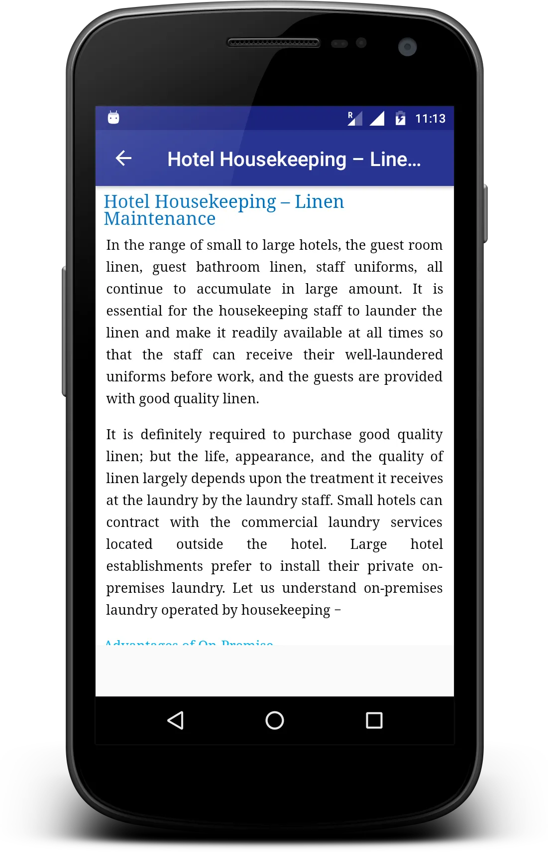 Hotel House Keeping | Indus Appstore | Screenshot