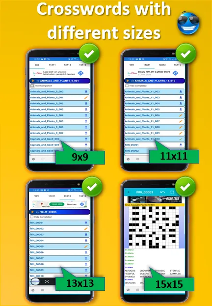 Fill it ins crossword puzzles | Indus Appstore | Screenshot