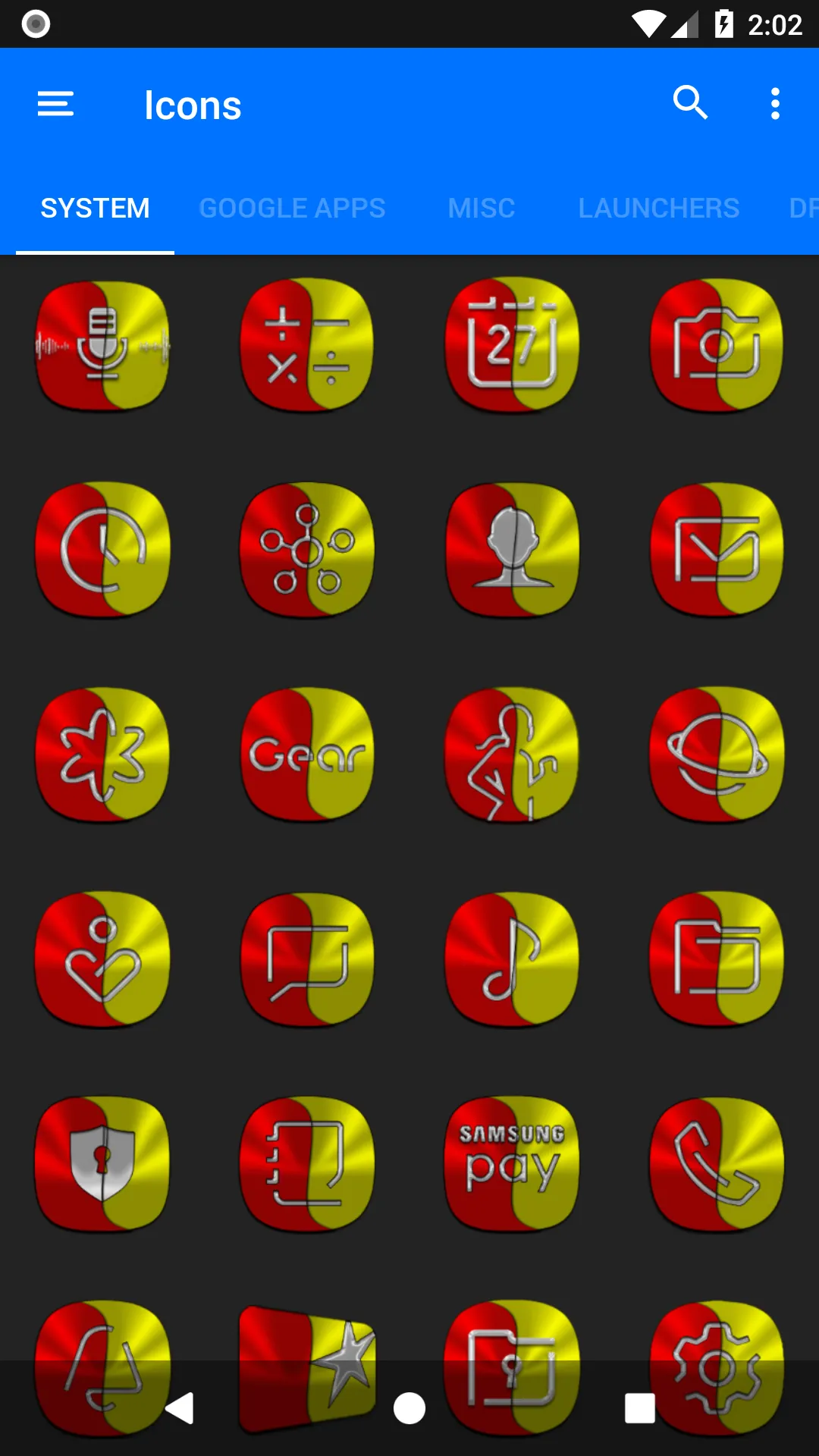 Red and Yellow Icon Pack | Indus Appstore | Screenshot