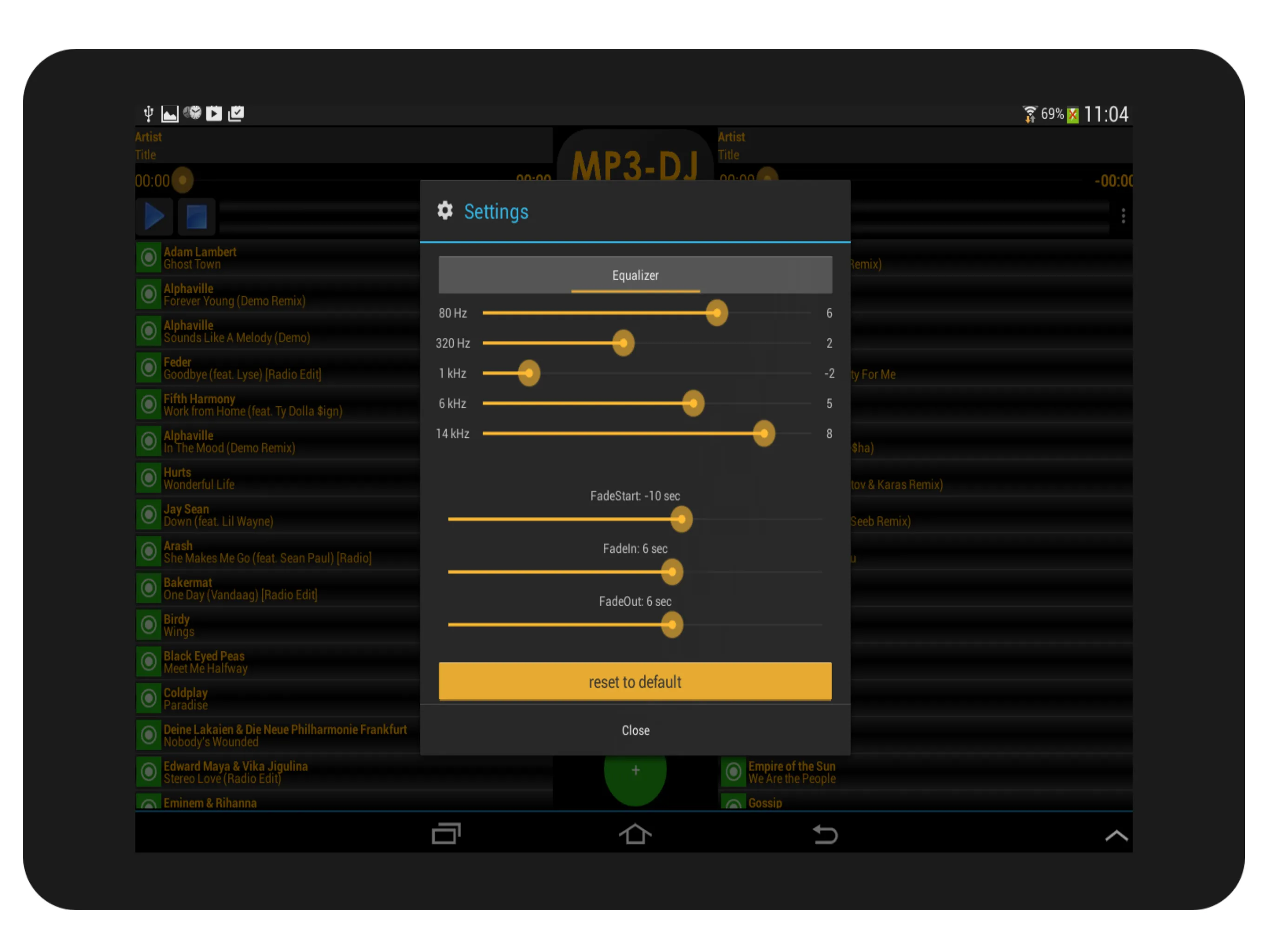 MP3-DJ the MP3-Player | Indus Appstore | Screenshot