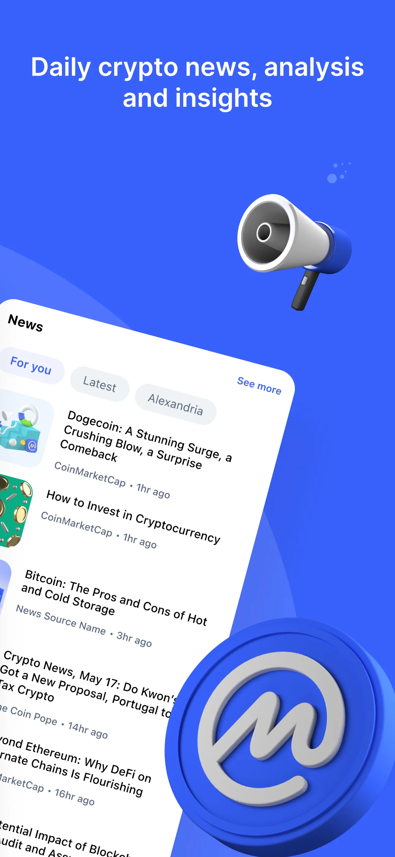 CoinMarketCap: Crypto Tracker | Indus Appstore | Screenshot