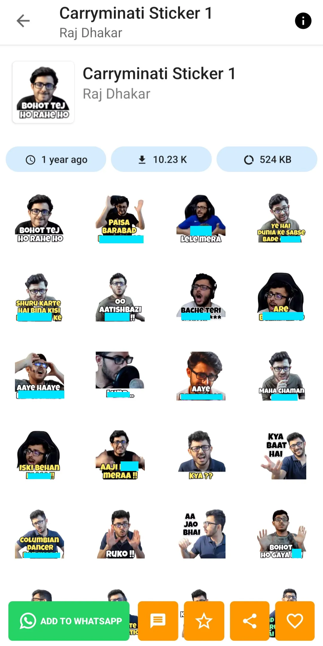 Puneet Superstar Stickers | Indus Appstore | Screenshot