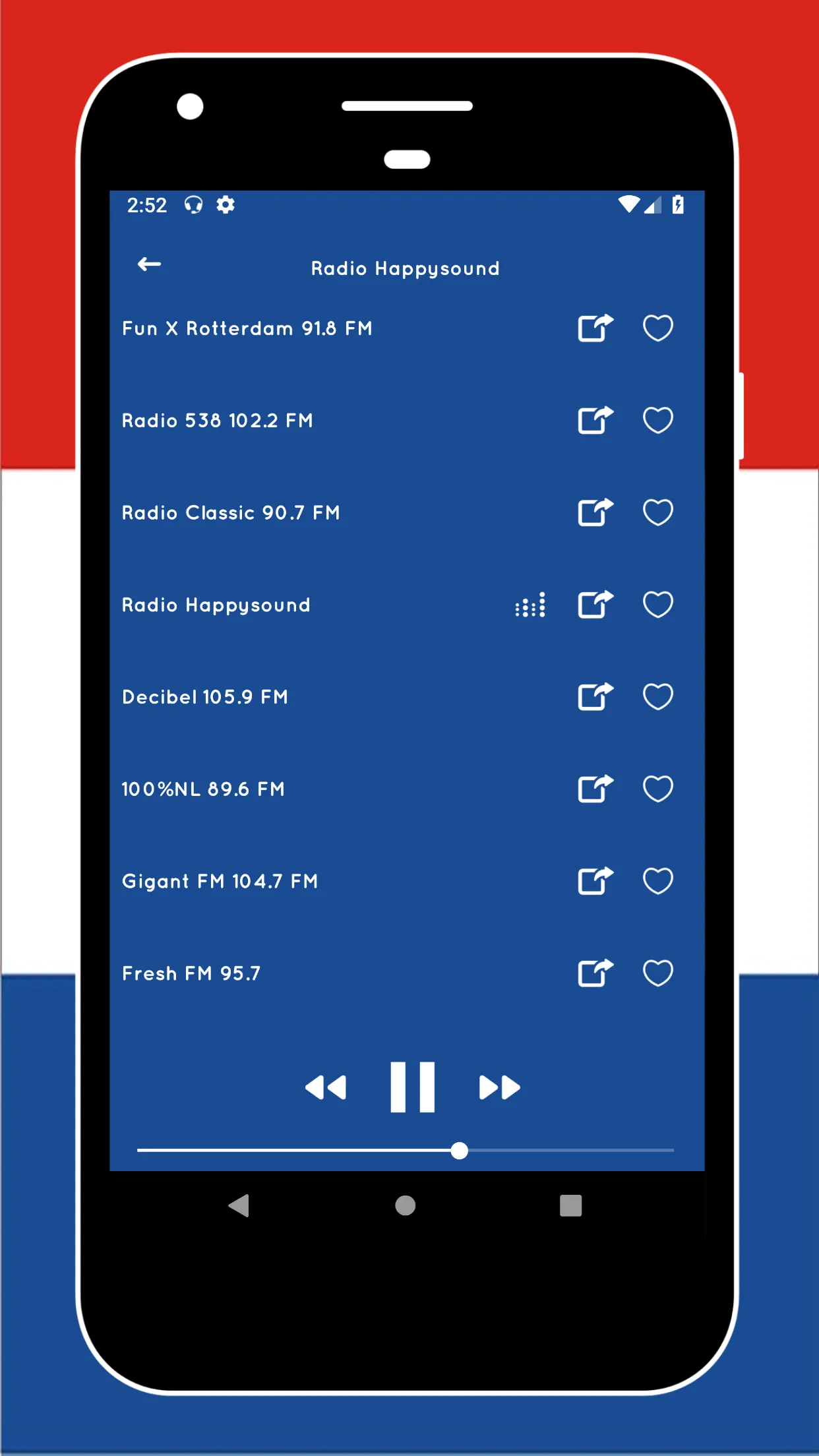 Radio Netherlands: FM Radio NL | Indus Appstore | Screenshot