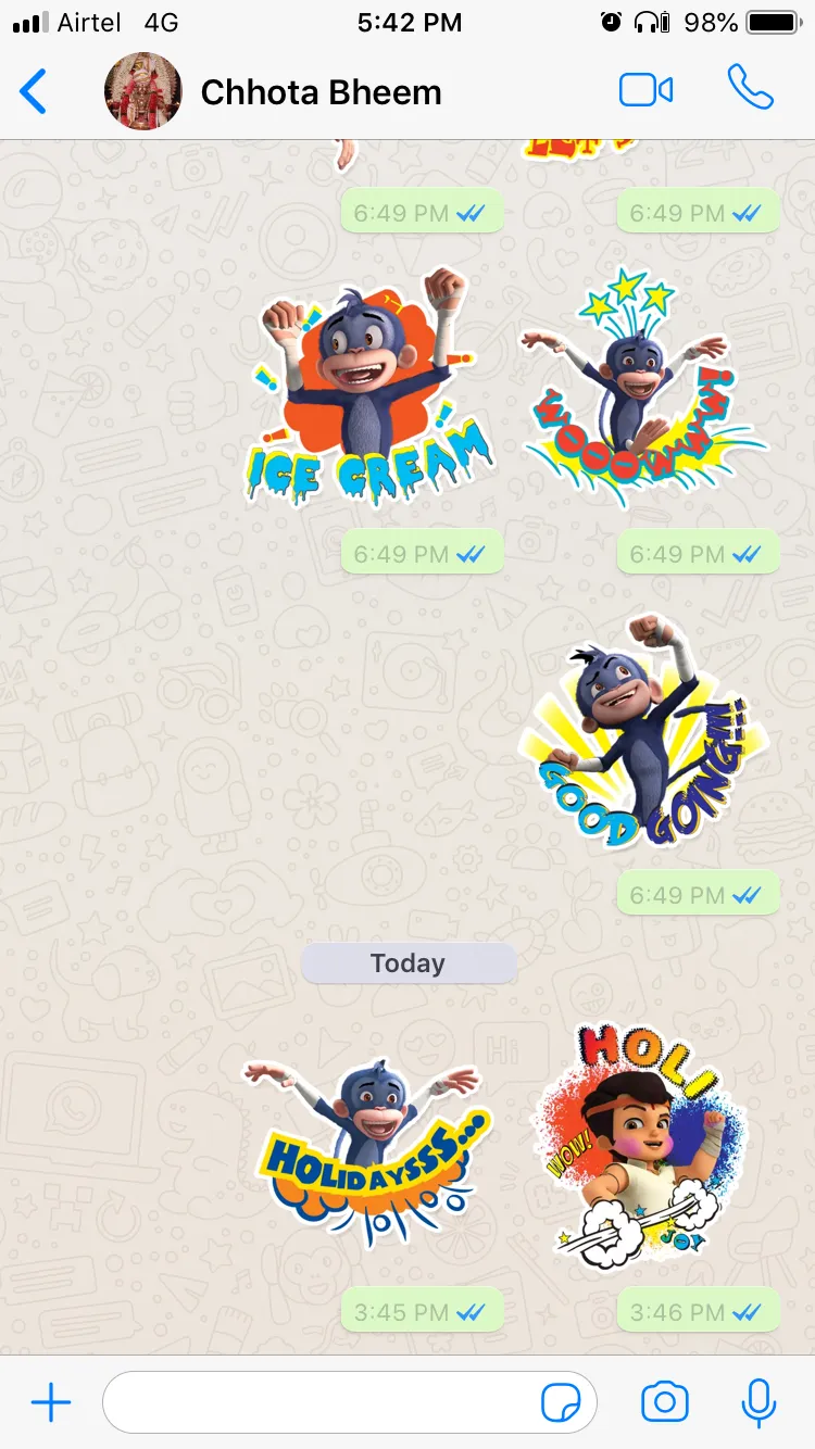 Chhota Bheem WAStickers | Indus Appstore | Screenshot