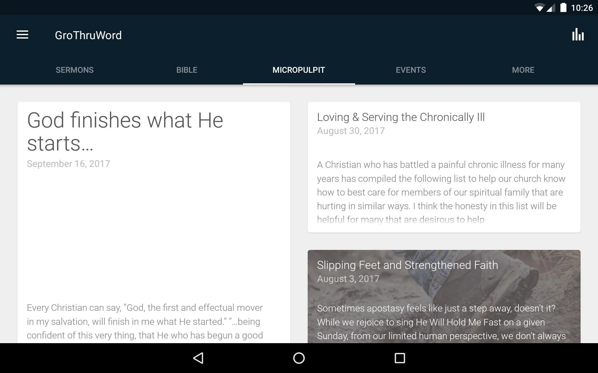 Growing through God's Word | Indus Appstore | Screenshot