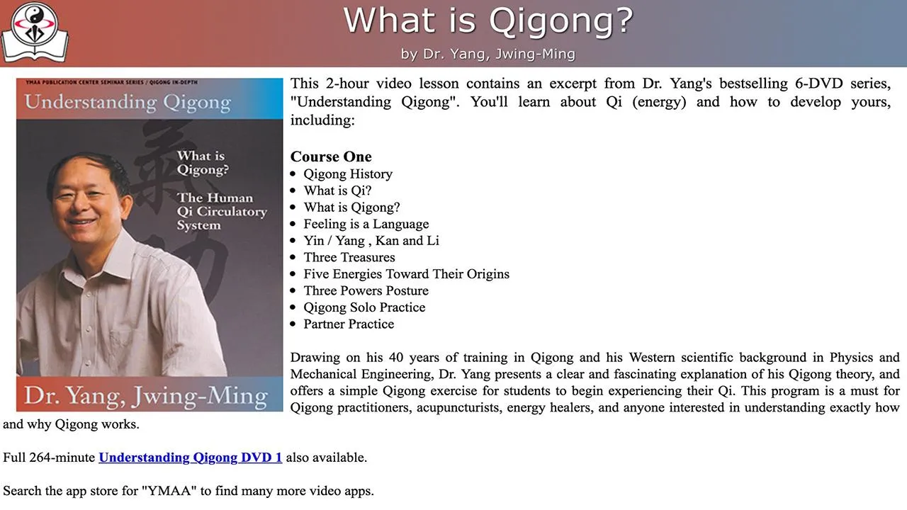 Understanding Qigong Dr. Yang | Indus Appstore | Screenshot