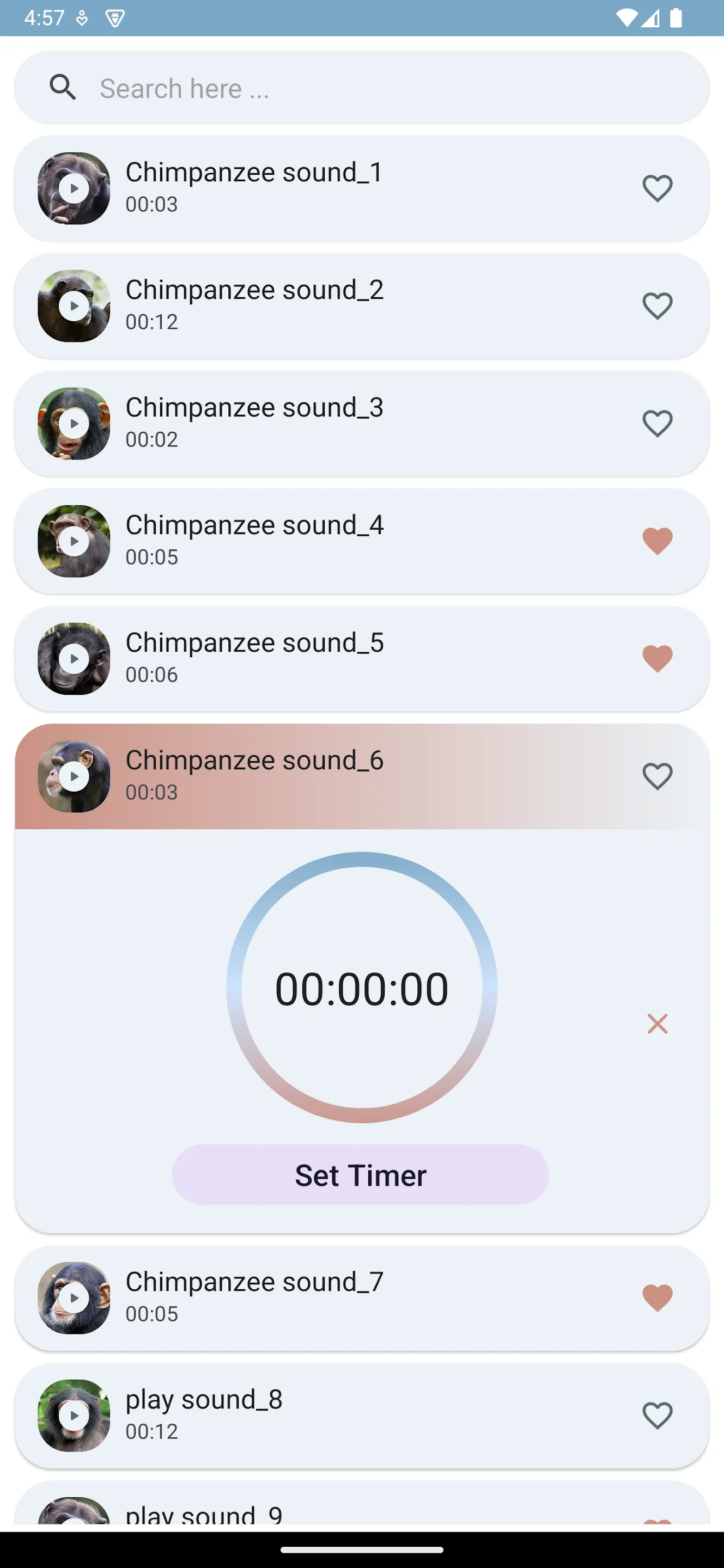 Chimpanzee sounds | Indus Appstore | Screenshot