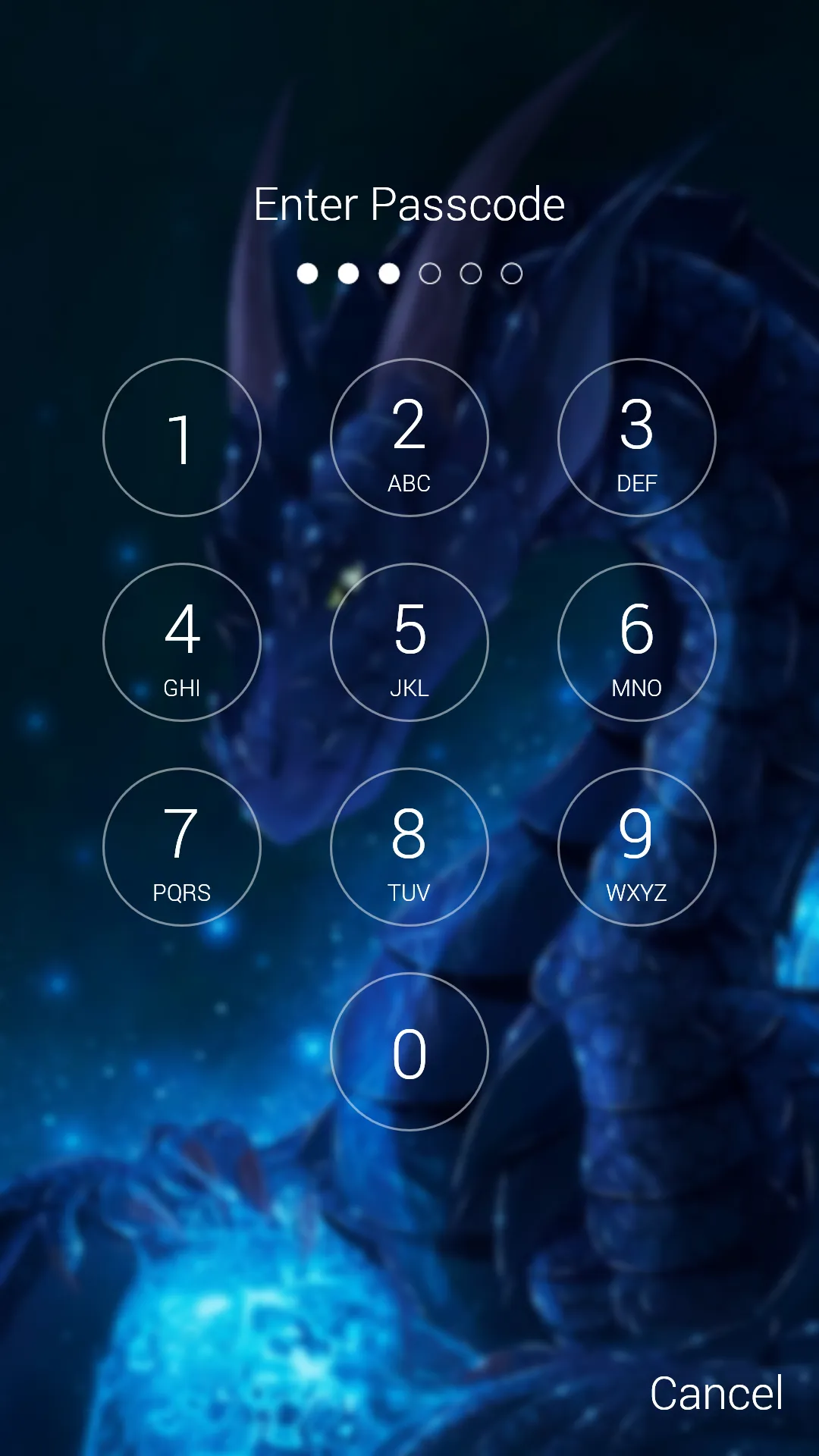 Dragon Passcode Lock Screen | Indus Appstore | Screenshot