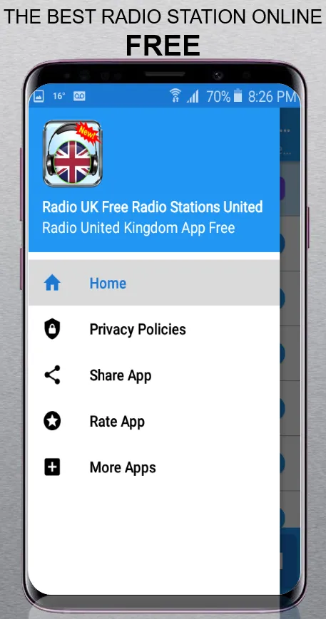 Radio UK Stations United Ki | Indus Appstore | Screenshot