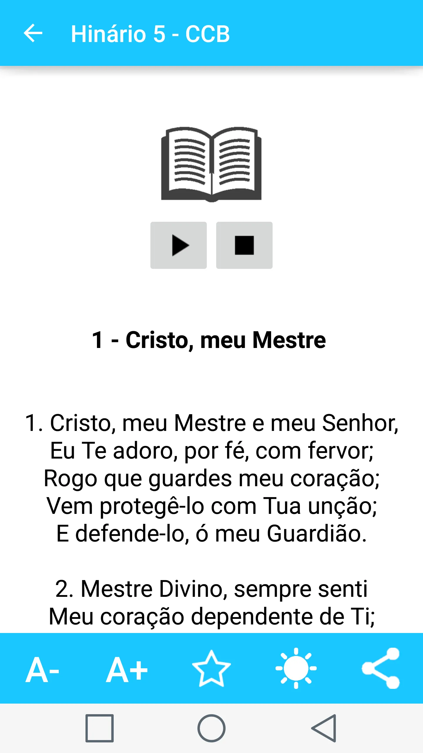 Hinário 5 - CCB | Indus Appstore | Screenshot