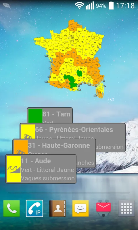 Alerte Météo | Indus Appstore | Screenshot