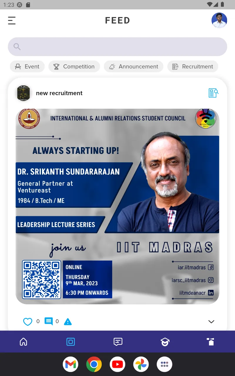 InstiSpace IIT Madras | Indus Appstore | Screenshot