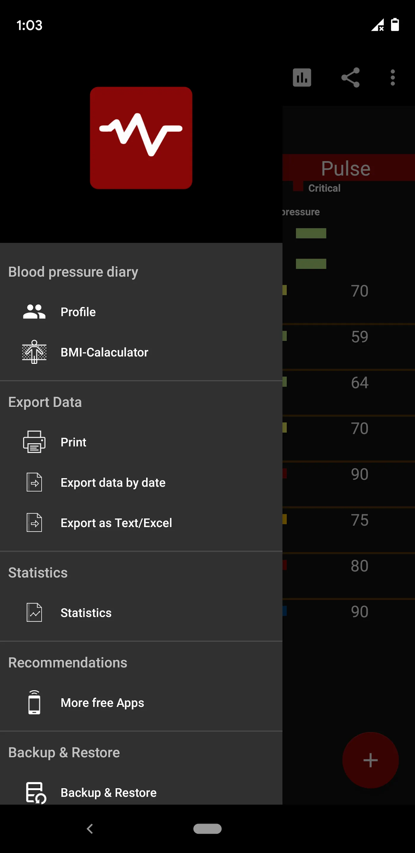 Blood pressure Diary App | Indus Appstore | Screenshot